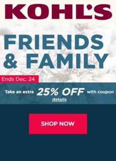 Preview of Kohl's ads valid from 15.12.2025 Preview of Kohl's weekly ads valid from 15.12.2025