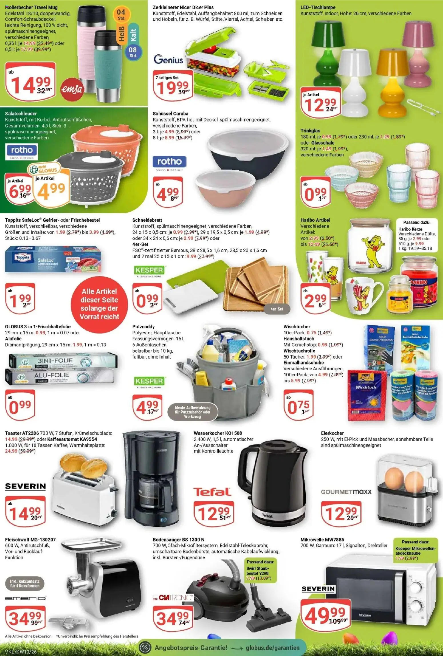 Globus prospekt Völklingen	 – gültig ab 23.03.2026 | Seite: 10 | Produkte: Mikrowelle, Wasserkocher, Haribo, Eierkocher