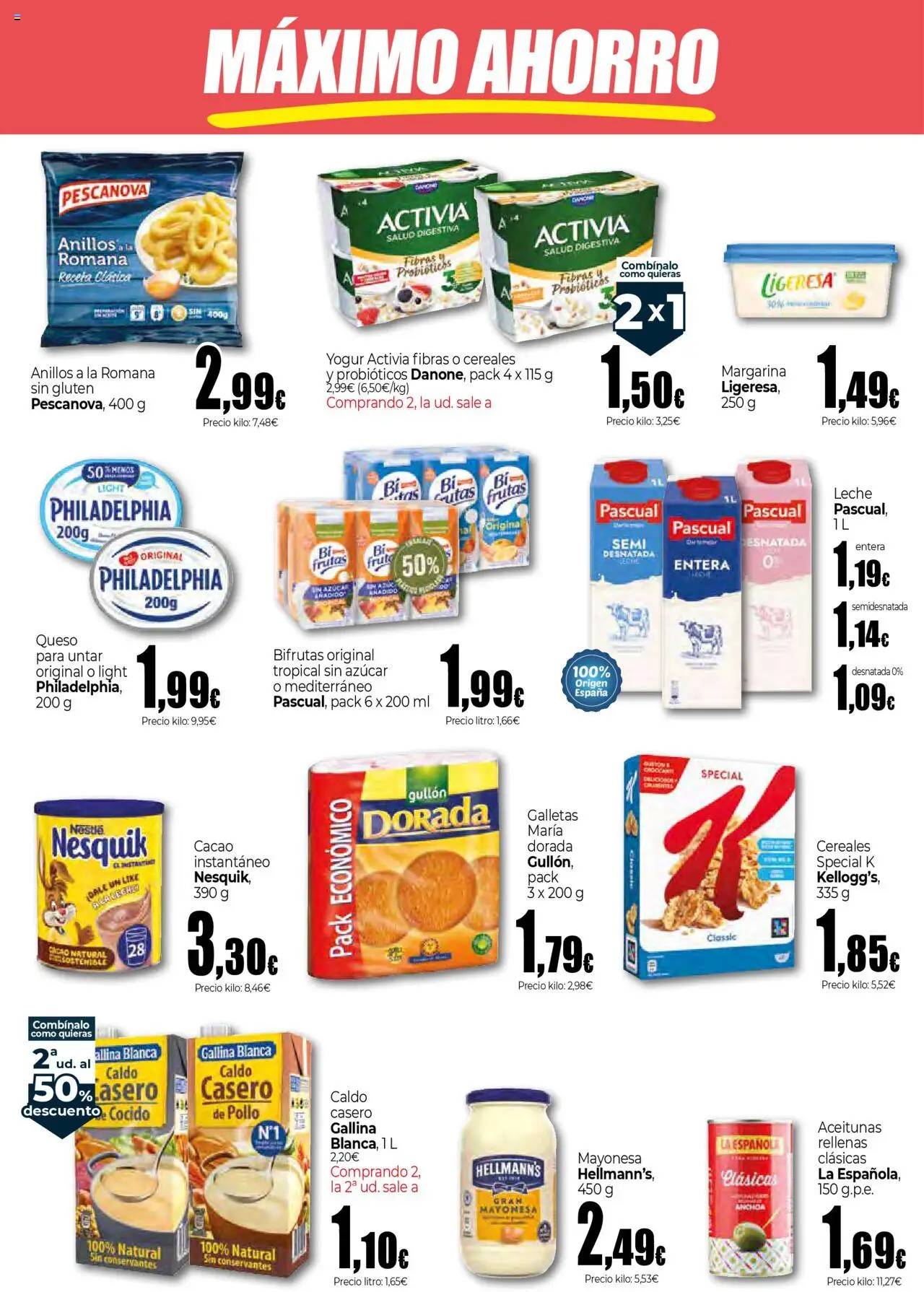 Unide - Super │ válido desde el 25.09.2025 | Página: 2 | Productos: Leche, Queso, Margarina, Οθόνη προβολής
