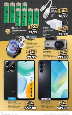 Kaufland RO Zalau - amely érvényes a következő dátumtól: 01.04.2026 | Oldal: 24 | Termékek: Telefon, USB, Smartwatch, Samsung