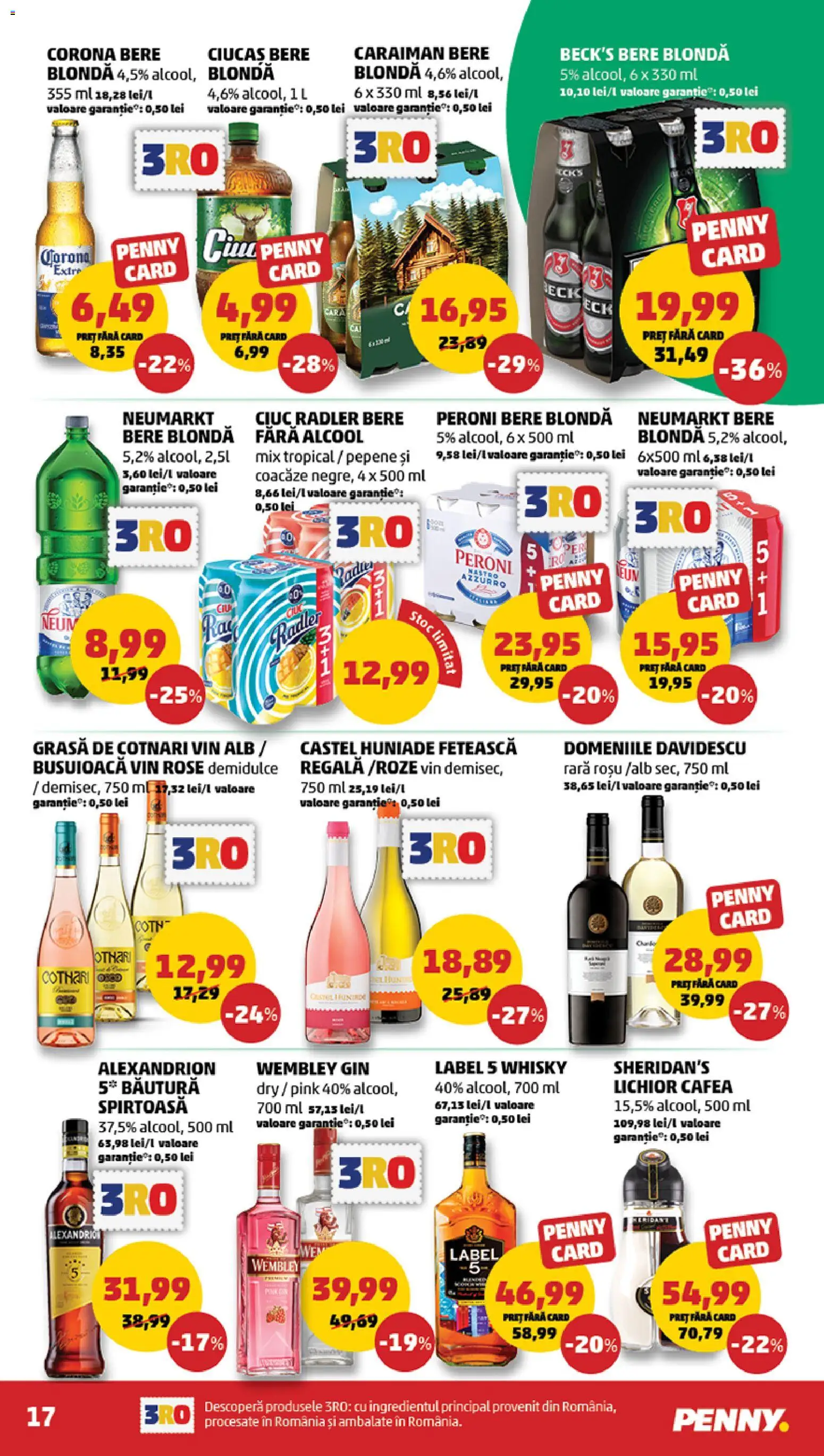Noul catalog PENNY – valabil de la 08.04.2026 | Pagină: 17 | Produse: Cafea, Vin, Bere, Gin