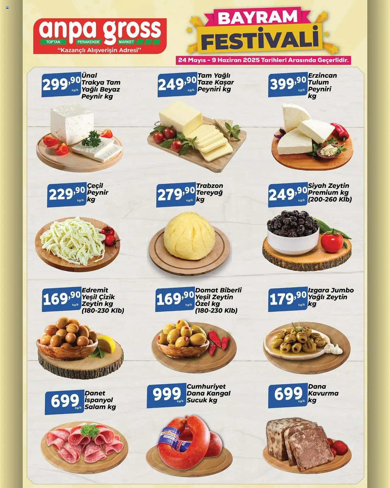 Anpa Gross Katalog - 24.05.2025 tarihinden itibaren geçerlidir | Sayfa: 6 | Ürünler: Salam, Zeytin, Izgara, Sucuk