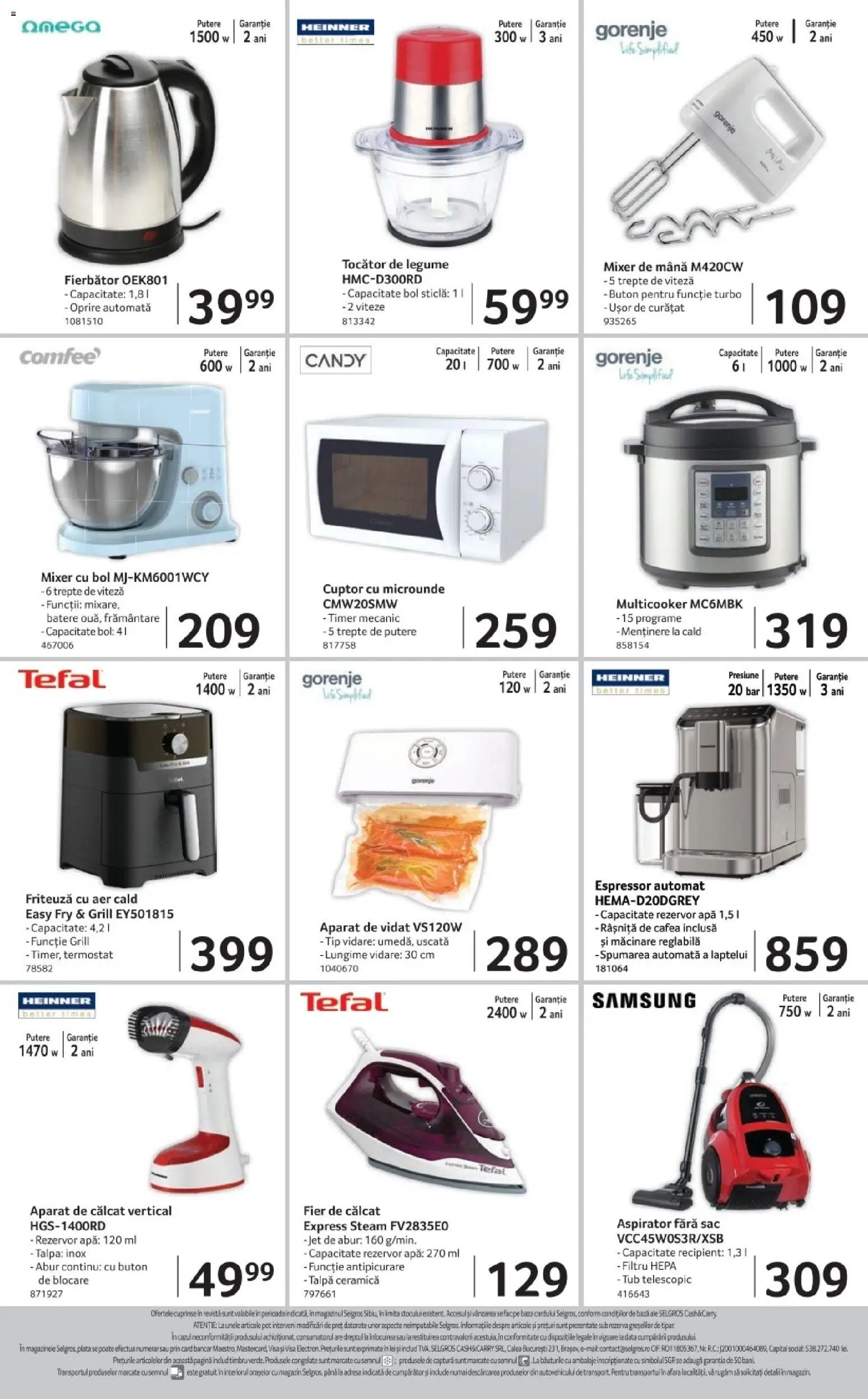 Noul catalog Selgros – valabil de la 02.01.2026 | Pagină: 24 | Produse: Espressor, Grill, Mixer, Tocător