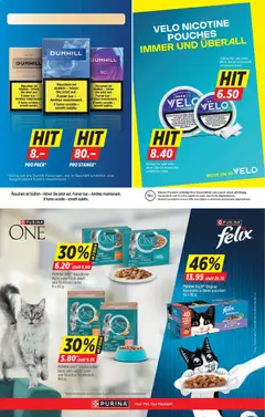 PURINA ONE® Nassfutter Huhn oder Fisch Adult und Sterilcat Lachs, 8 x 85 g ab 16.12.2025 gültig | Seite: 22