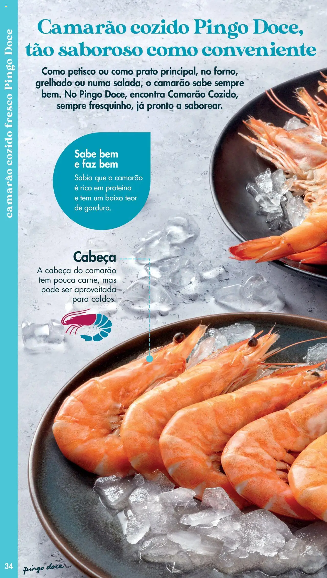 Pingo Doce - Catálogo Peixaria │ válido de 20.05.2025 | Página: 34 | Produtos: Camarão, Proteina