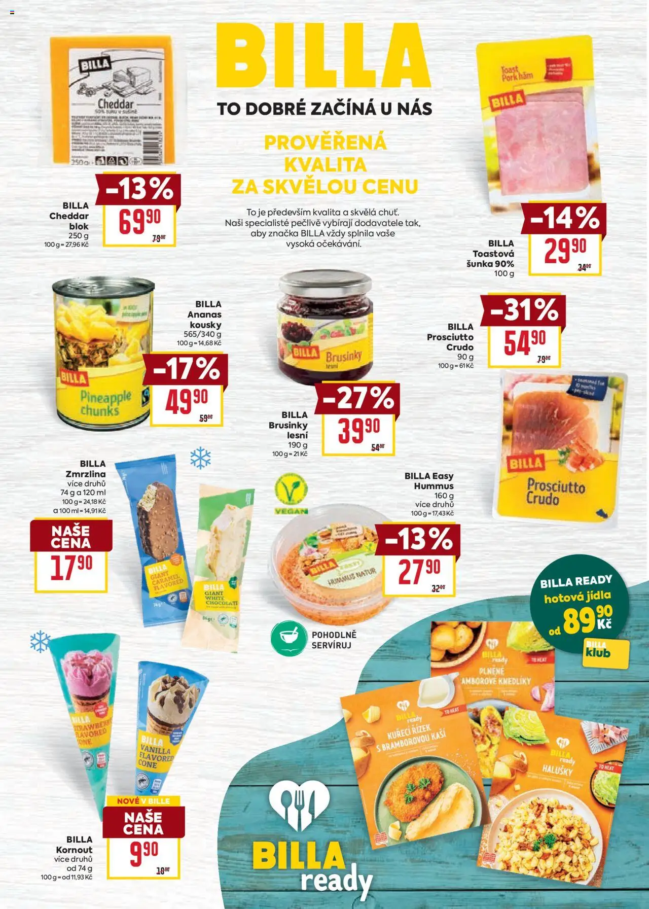 Billa katalog - Léto od 11.06.2025 | Strana: 5 | Produkty: Hummus, Prosciutto, Ananas, Blok