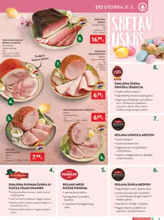 Katalog Interspar - Pregled kataloga iz trgovine Interspar, vrijedi od 25.03.2026 | Stranica: 3 | Proizvodi: Miris, Meso, Šunka, Lopatica