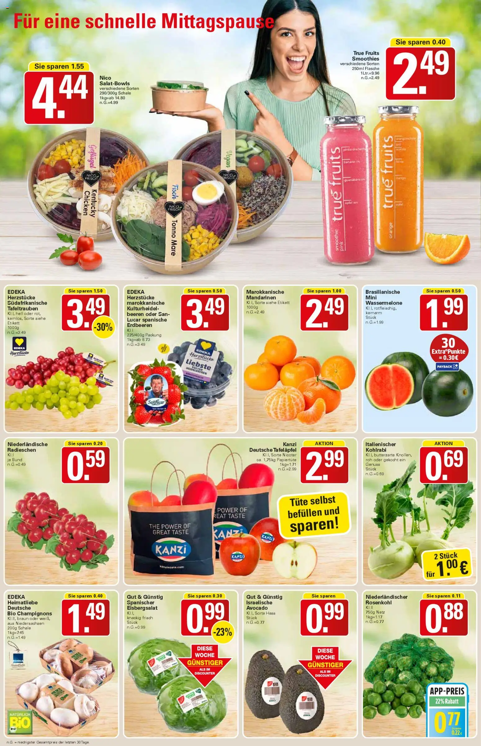 WEZ Prospekt 	 – gültig ab 02.03.2026 | Seite: 2 | Produkte: Kohlrabi, Fisch, Champignons, Erdbeeren