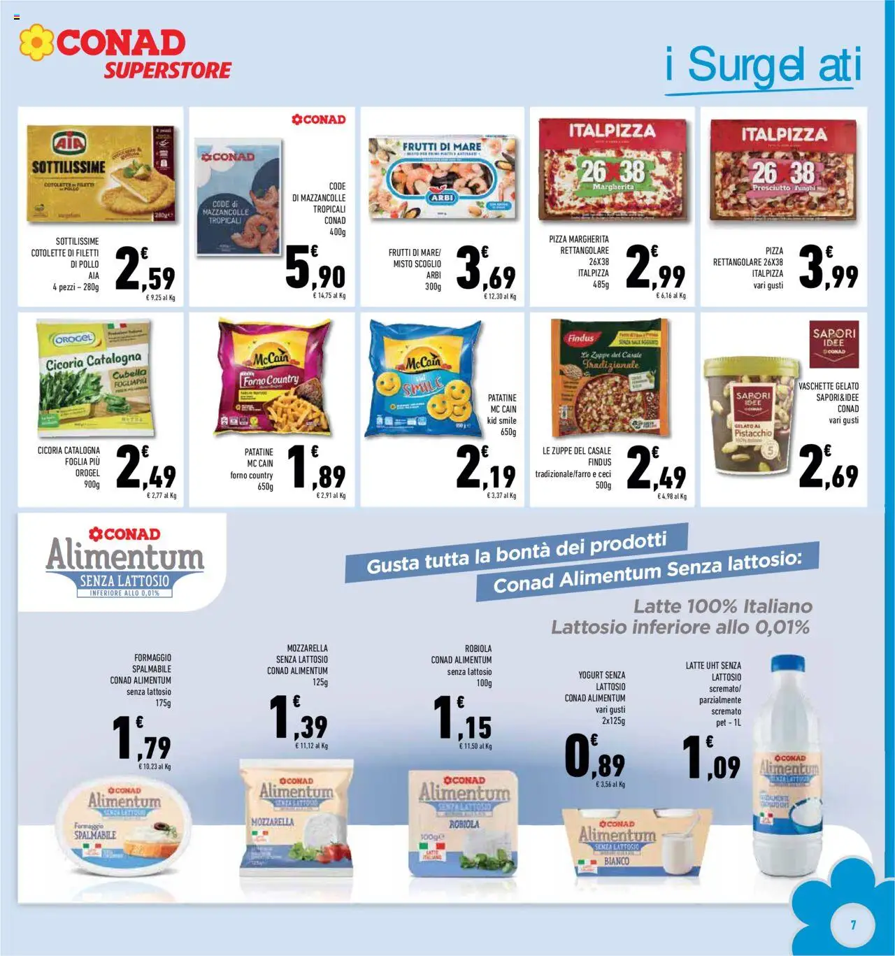 Volantino Conad del 08.10.2025 | Pagina: 7 | Prodotti: Pollo, Ceci, Formaggio, Robiola
