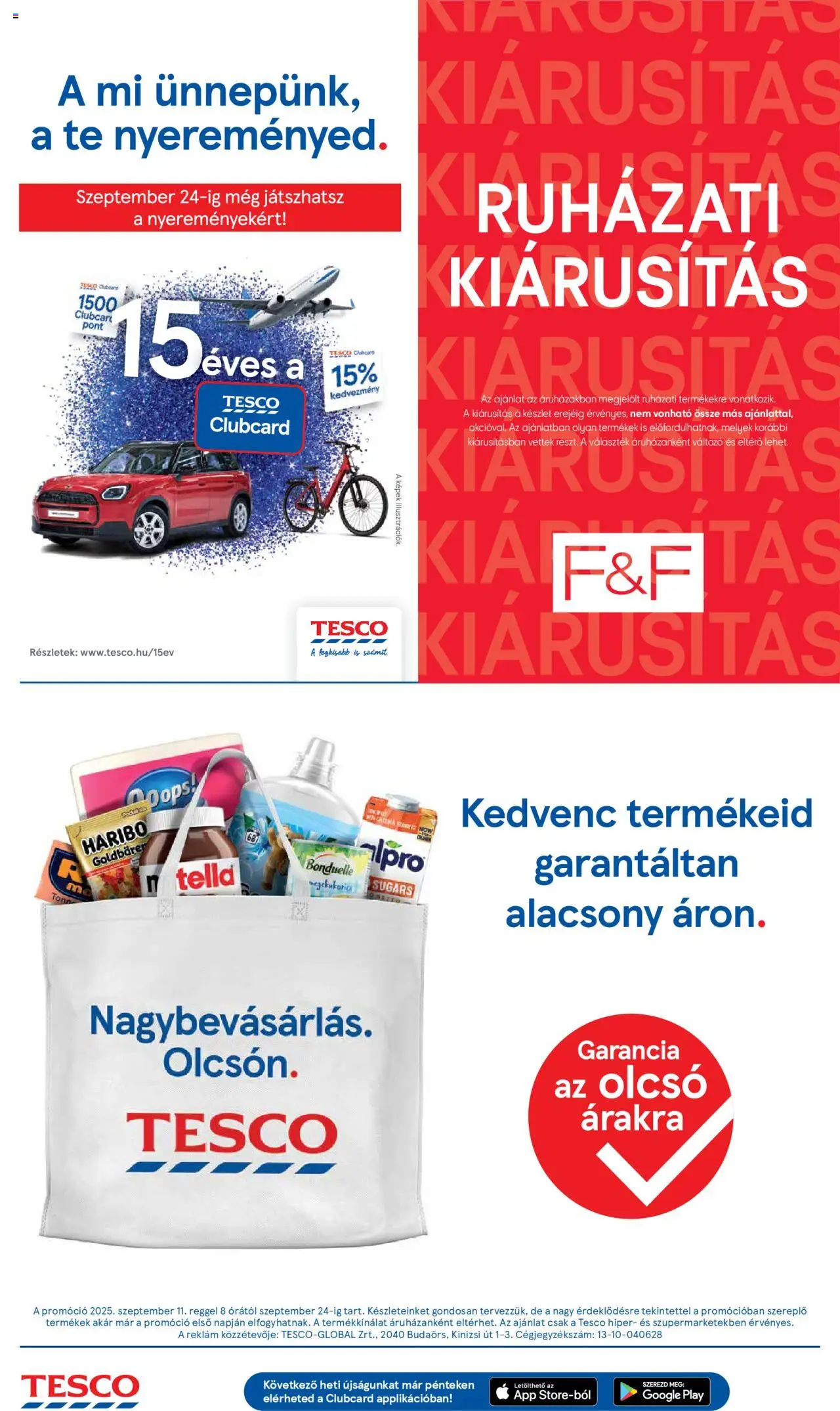 Tesco akciós ujság - amely érvényes a következő dátumtól: 18.09.2025 | Oldal: 16