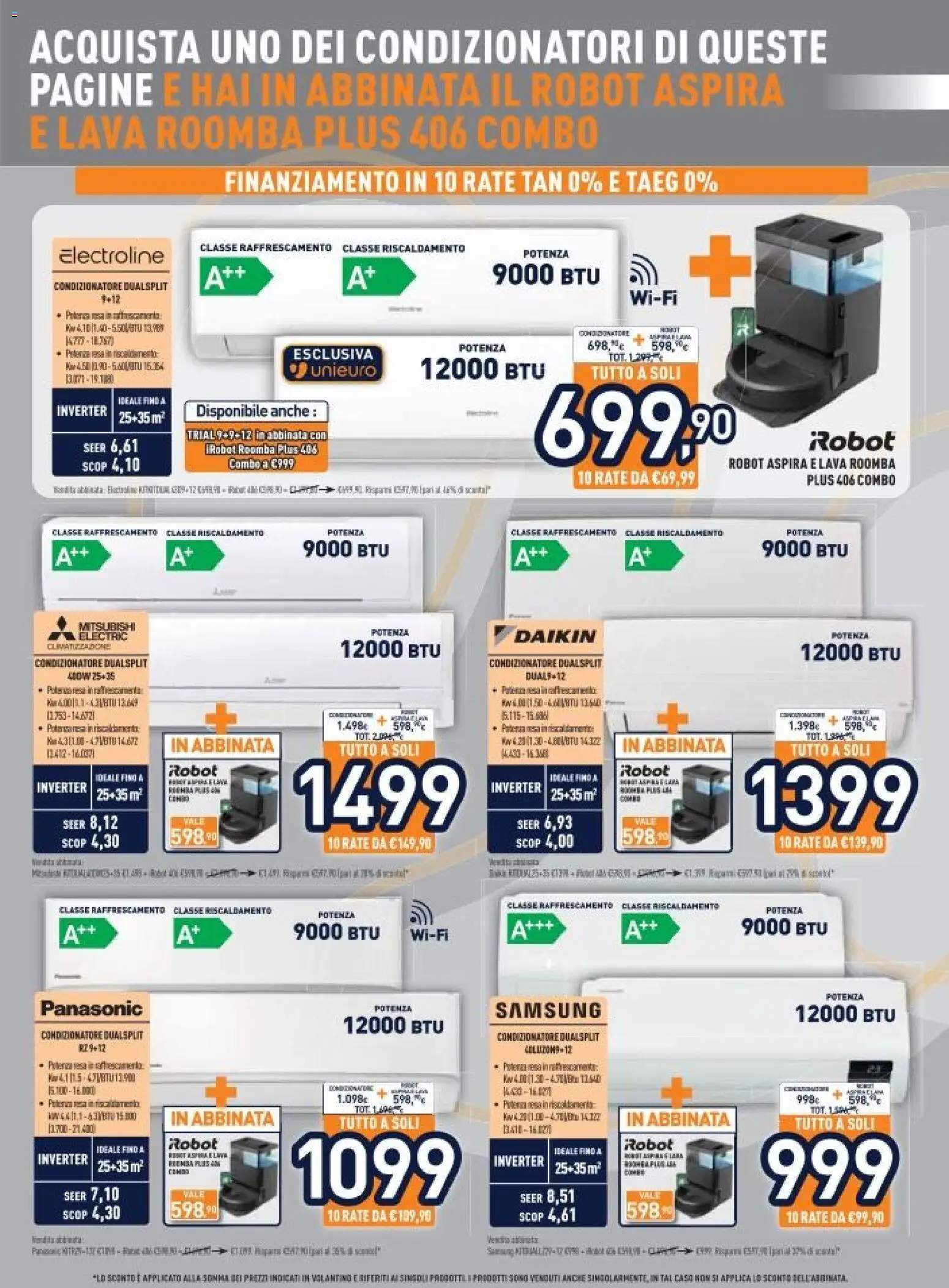 Volantino Unieuro del 13.02.2026 | Pagina: 24 | Prodotti: Robot, Condizionatore, Samsung