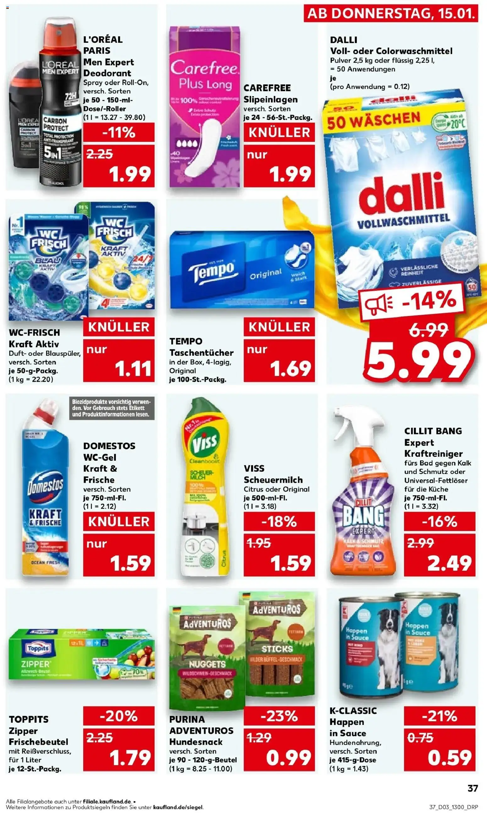 Kaufland prospekt Bielefeld	 – gültig ab 15.01.2026 | Seite: 45 | Produkte: Bad, Duft, Deodorant, Tempo