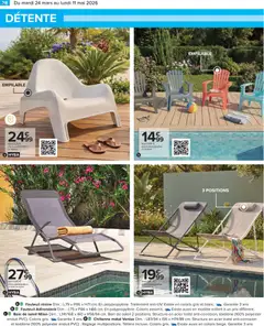 Carrefour - Prévisualisation de Carrefour Jardin là où la vie se cultive valide à partir de 24.03.2026 | Page: 38 | Produits: Bain de soleil, Fauteuil, Chilienne