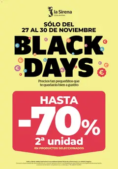Vista previa La Sirena Black Friday válido desde el 27.11.2025