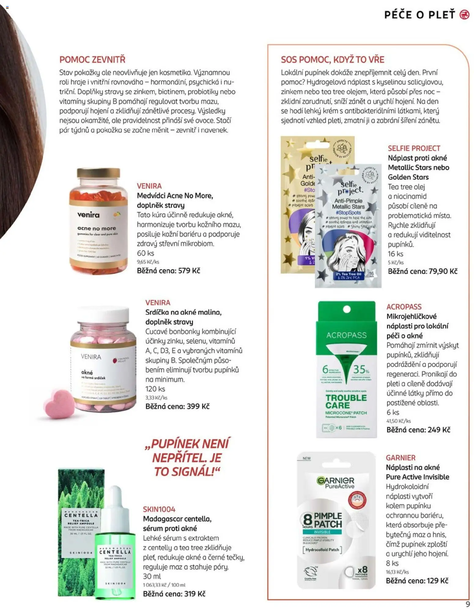 Rossmann magazín - Life Podzim od 10.09.2025 | Strana: 9 | Produkty: Olej, Náplasti na akné, Sérum, Náplast