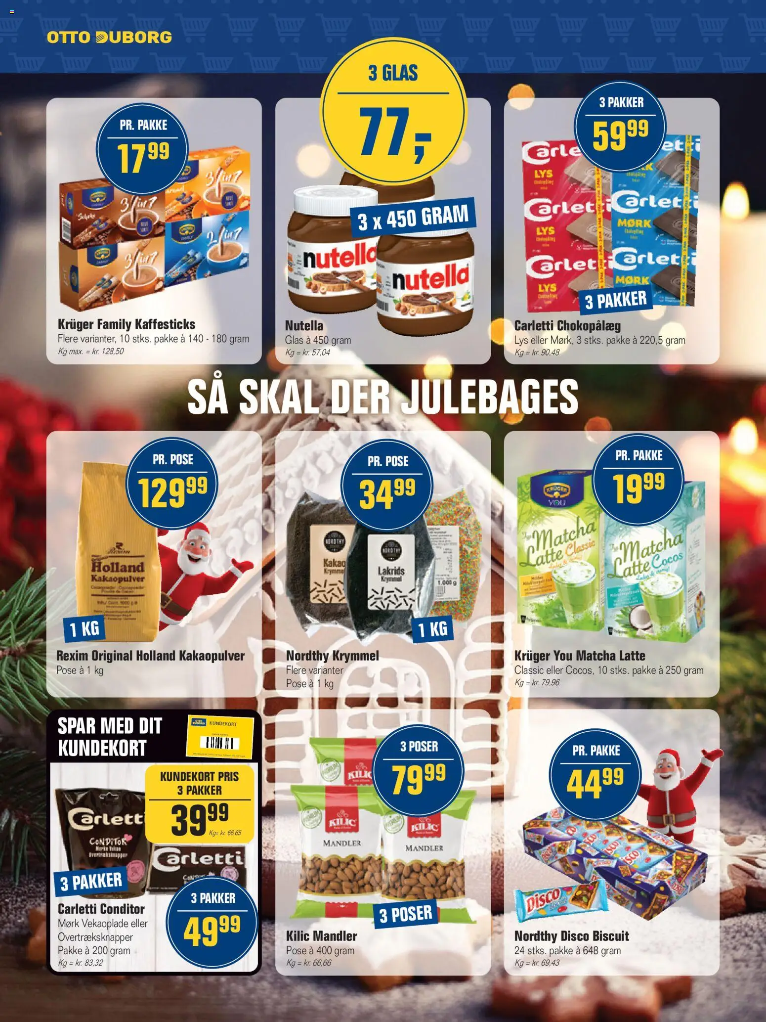 Otto Duborg tilbudsavis – gyldig fra 27.11.2025 | Side: 8 | Produkter: Mandler, Kakao, Lakrids, Nutella