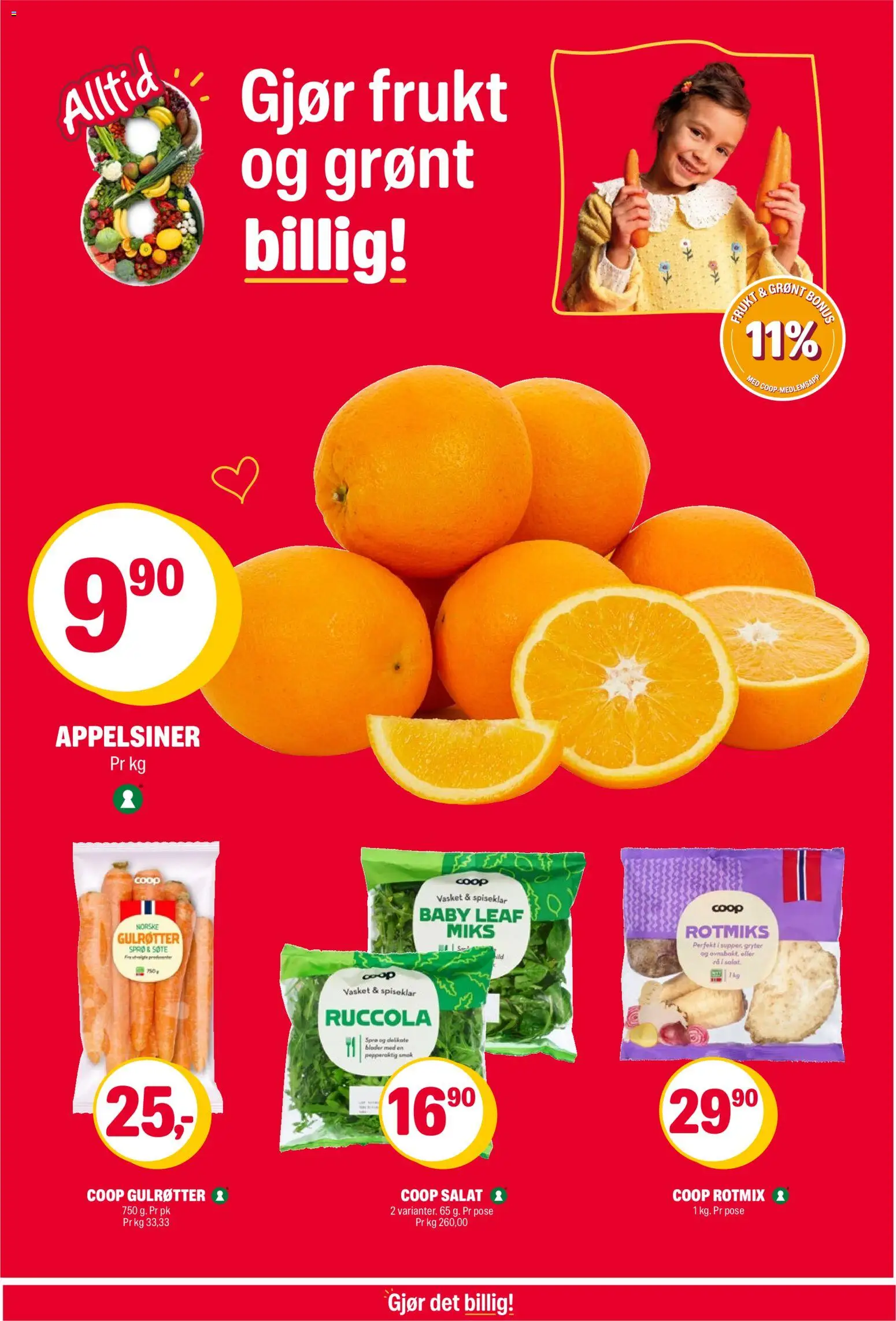 {H1} | Side: 7 | Produkter: Appelsiner, Медіапрогравач, Salat, Суміш дитяча