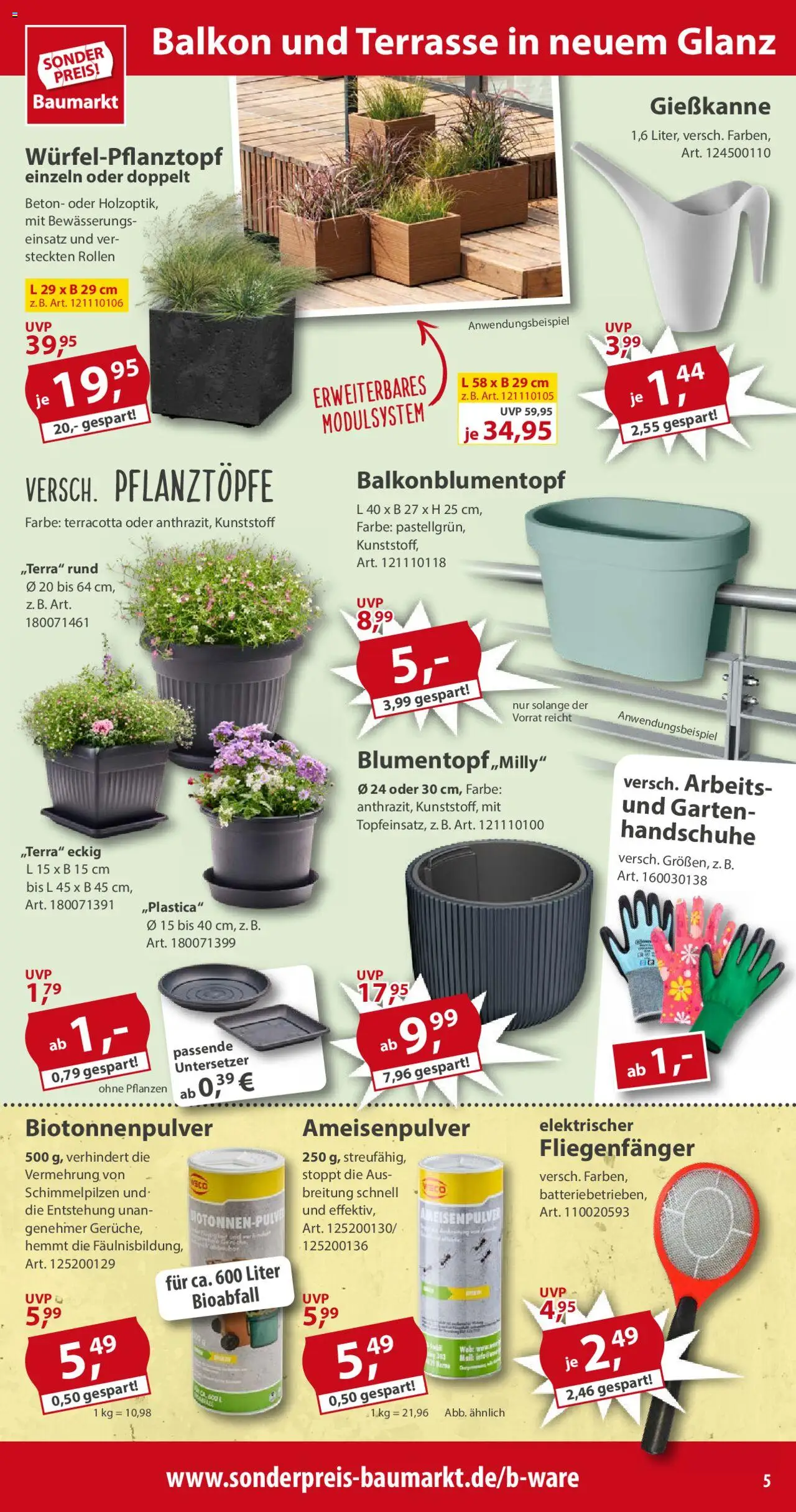 Sonderpreis Baumarkt Prospekt 	 - gültig ab dem 26.07.2025 | Seite: 5 | Produkte: Handschuhe