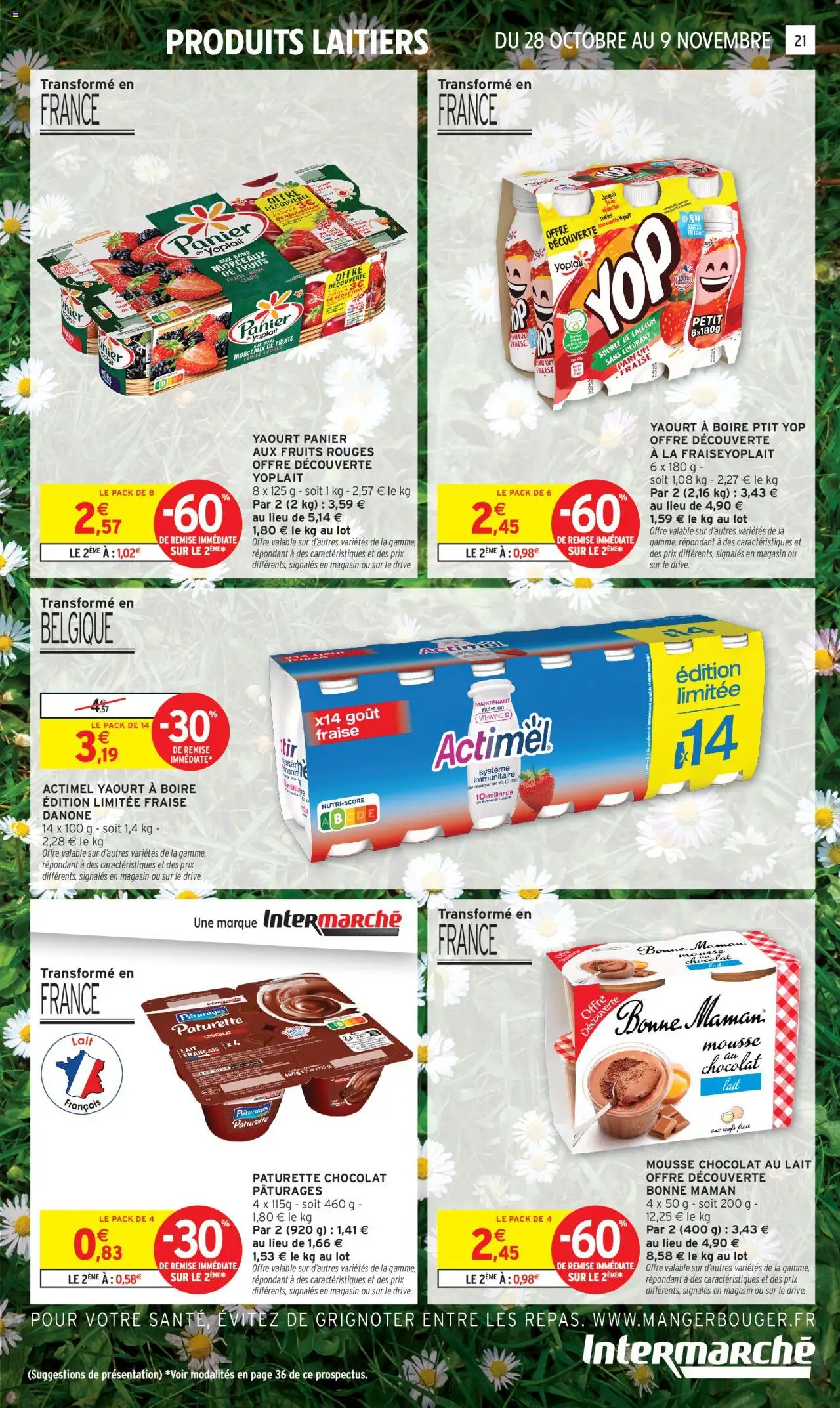 {H1} | Page: 9 | Produits: Frigo, Mousse, Panier, Lait