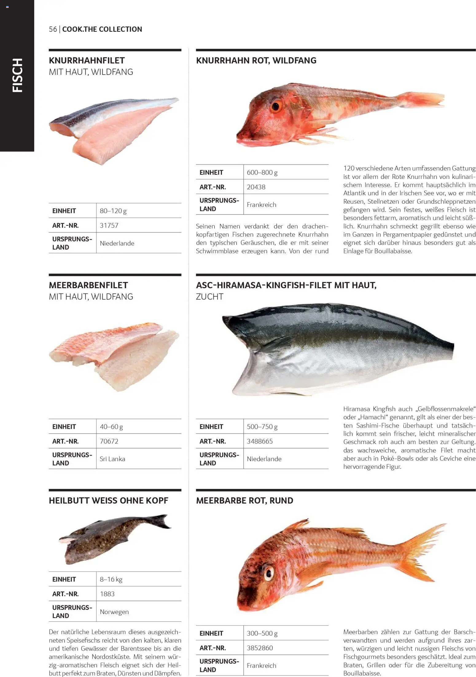 Transgourmet Cook Look-Book gültig ab 08.04.2026 | Seite: 56 | Produkte: Fisch