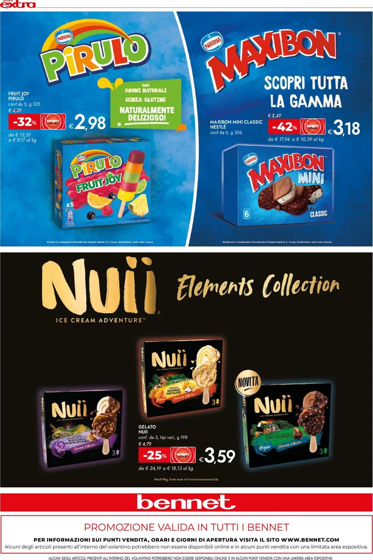 Volantino bennet del 04.08.2025 | Pagina: 8 | Prodotti: Cioccolato, Gelato, Noci, Mandorle