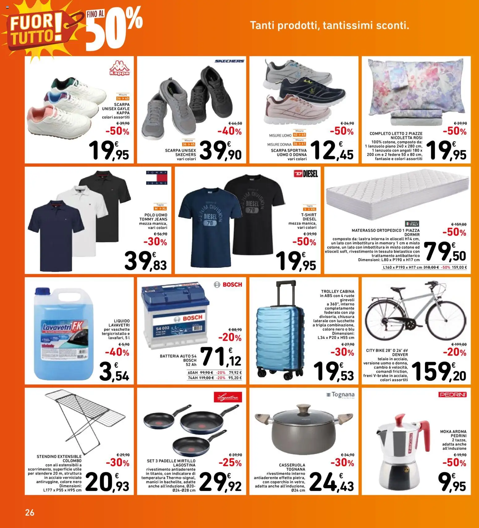 Volantino Spazio Conad del 13.03.2026 | Pagina: 26 | Prodotti: Casseruola, Stendino, Letto, Trolley