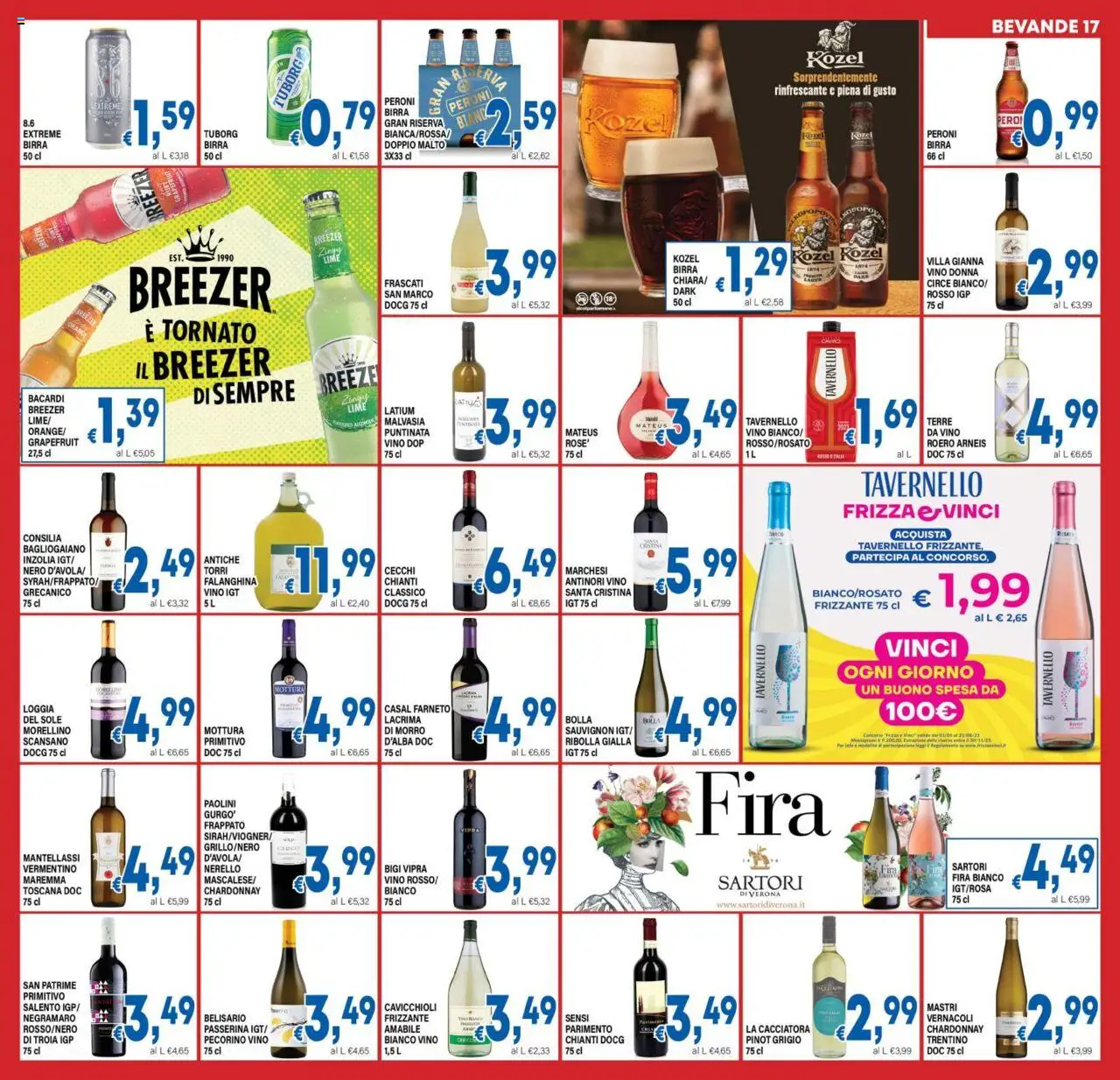 Volantino DEM del 18.08.2025 | Pagina: 17 | Prodotti: Birra, Lime, Pecorino, Vino bianco