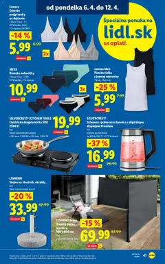 Lidl leták platný od 06.04.2026 | Strana: 47 | Produkty: Rýchlovarná kanvica, Kanvica, Nohavičky