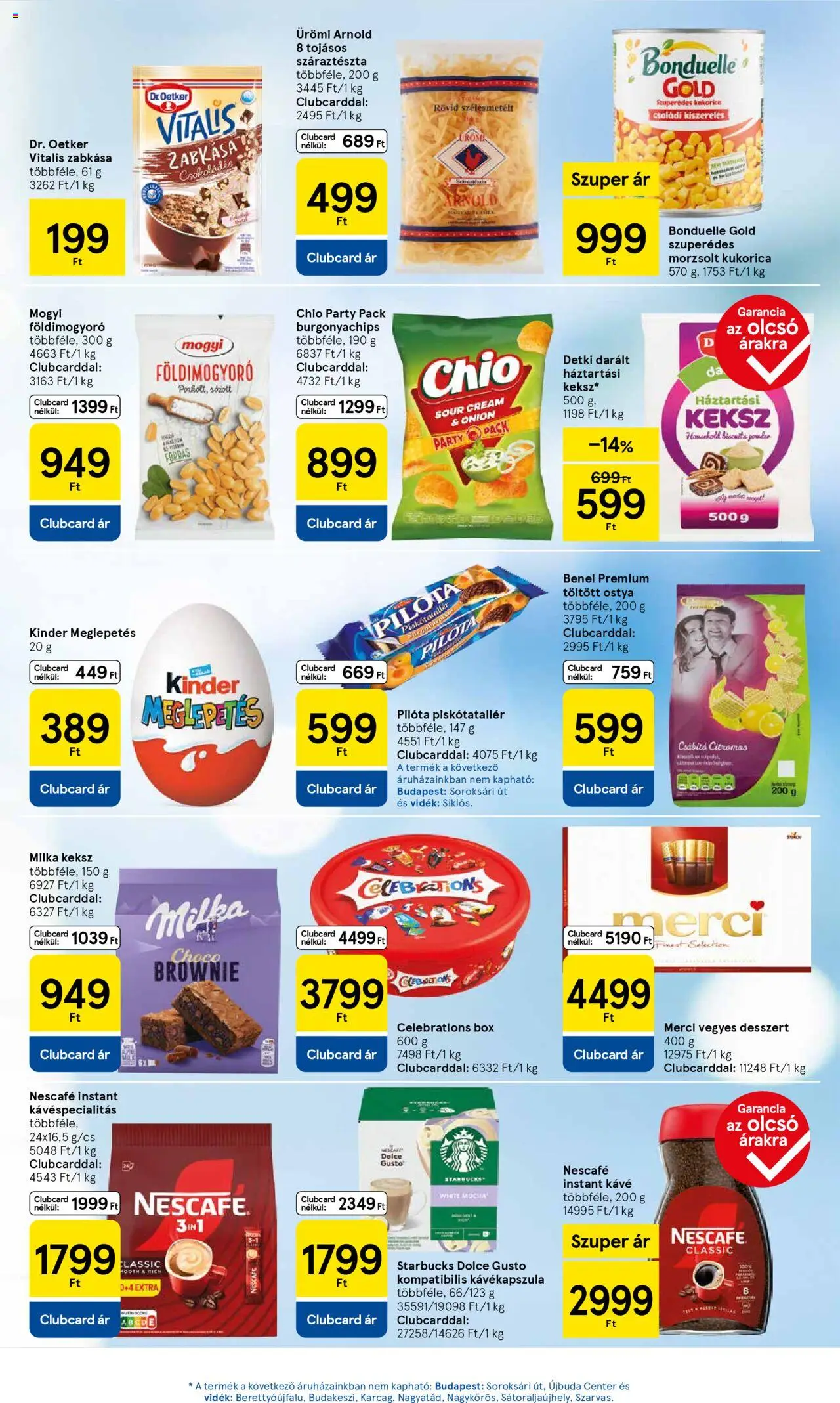 Tesco akciós ujság - amely érvényes a következő dátumtól: 11.09.2025 | Oldal: 5 | Termékek: Dolce Gusto, Száraztészta, Földimogyoró, Instant kávé