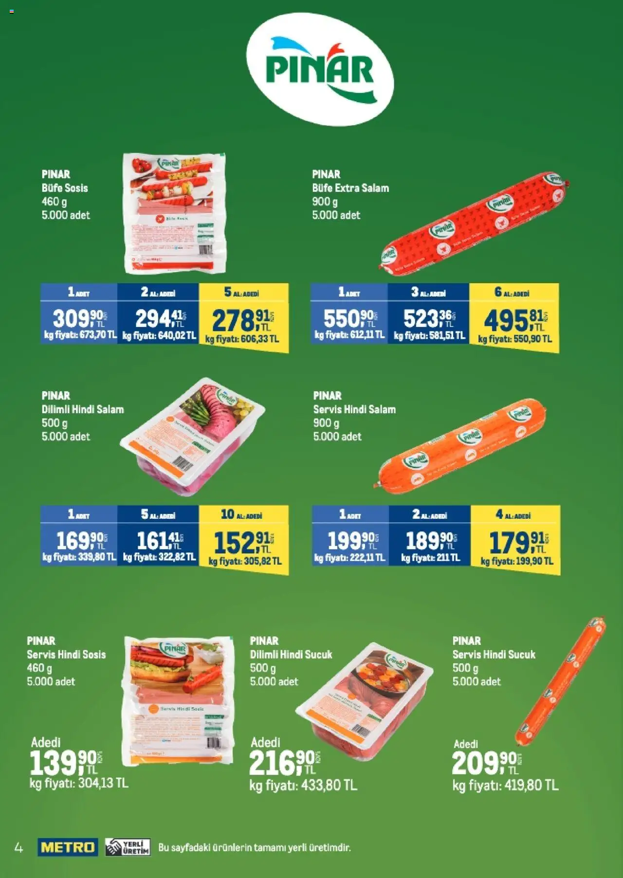 Metro Q4 Tedarikçi Flyer - 23.09.2025 tarihinden itibaren geçerlidir | Sayfa: 4 | Ürünler: Salam, Sosis, Sucuk