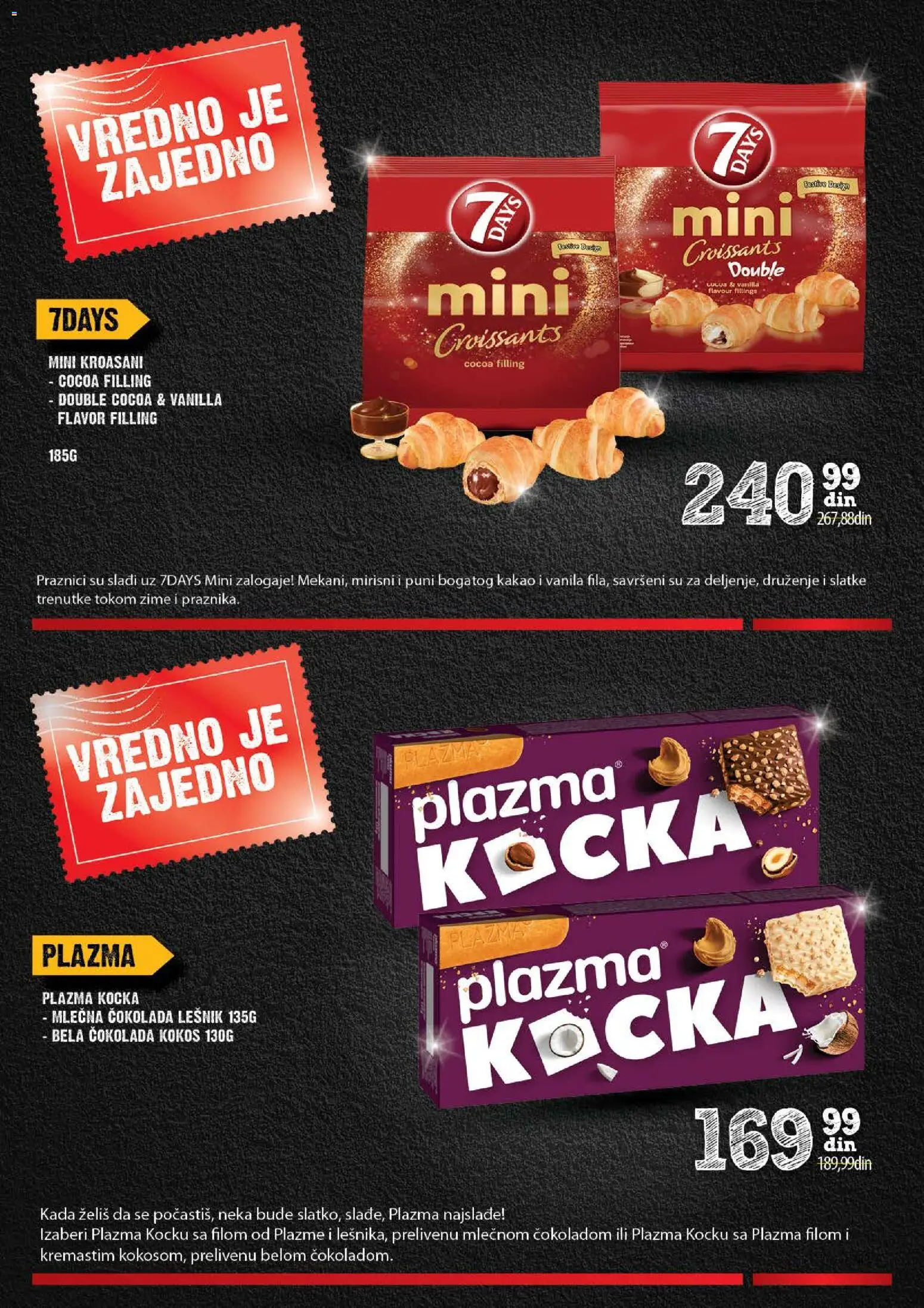 Idea katalog - važi od 11.12.2025 | Strana: 25 | Proizvode: Lešnik, 7days, Čokolada, Mlečna čokolada