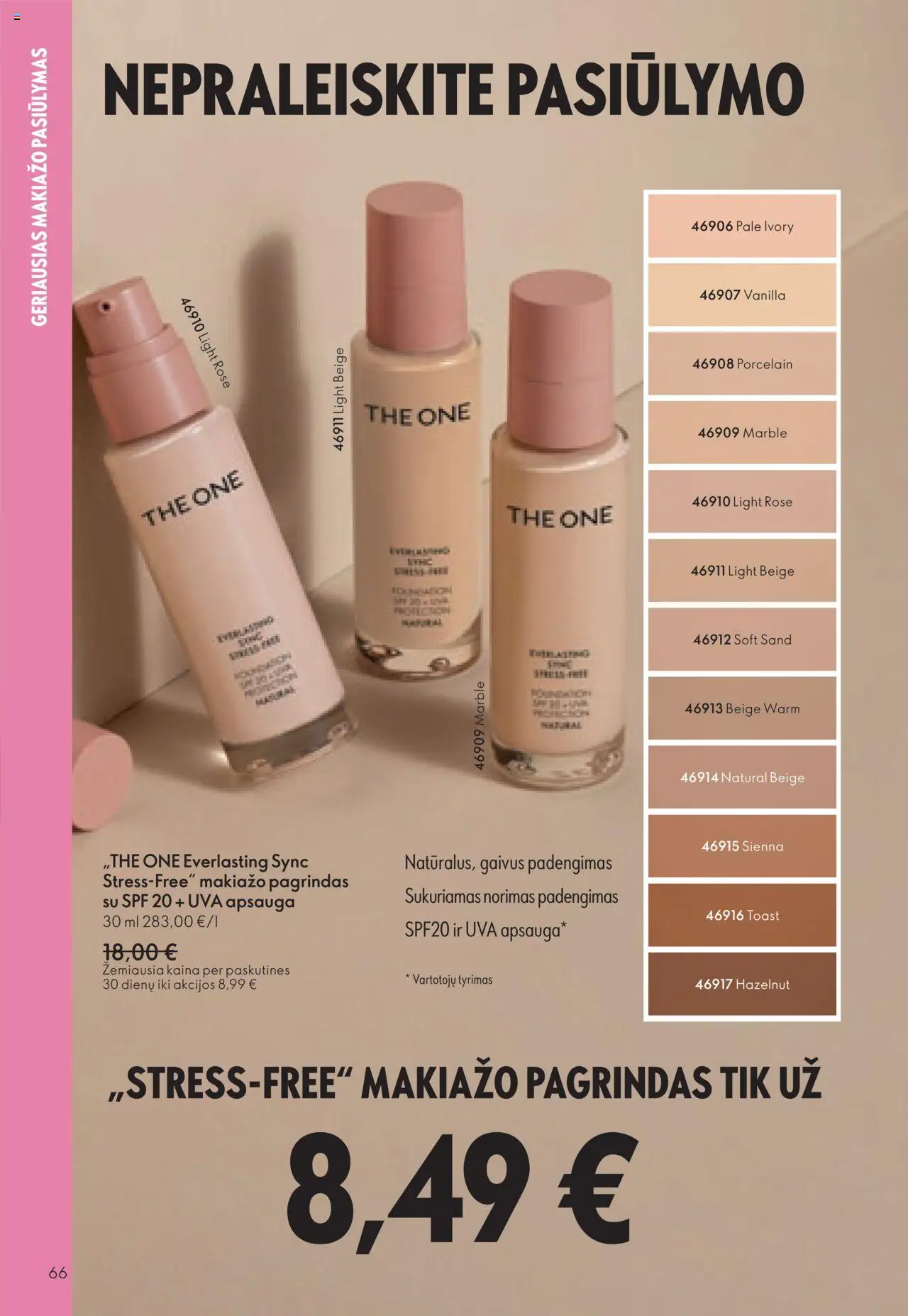 Oriflame akcijos nuo 14.09.2025 | Puslapis: 66 | Prekių: Makiažo pagrindas