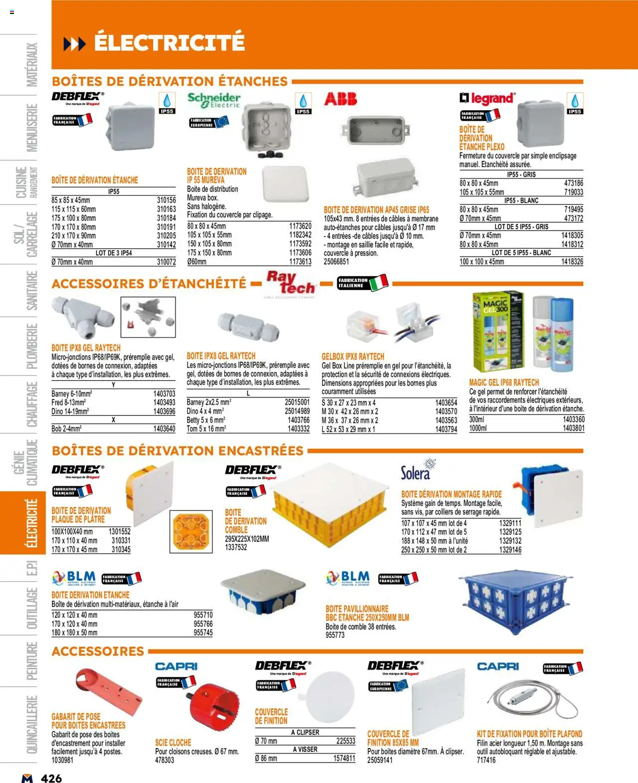  | Page: 426 | Produits: Cloche, Plâtre, Bob