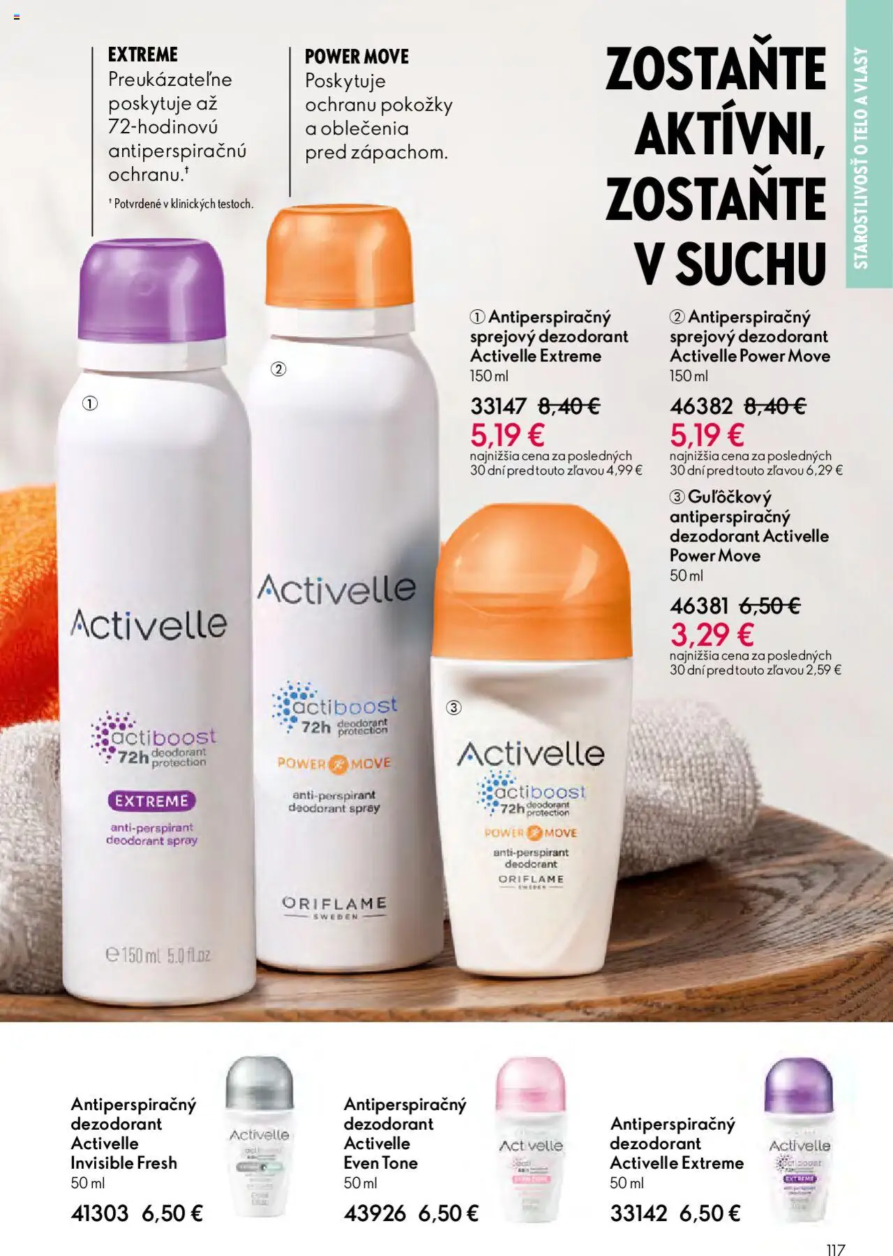 Nové Oriflame akcie – leták je platný od 22.10.2025 | Strana: 117 | Produkty: Dezodorant, Antiperspirant