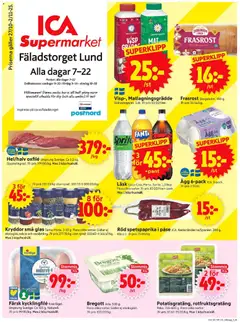 ICA Supermarket - Lund - Förhandsvisning av reklamblad från butik ICA Supermarket aktuell från 27.10.2025