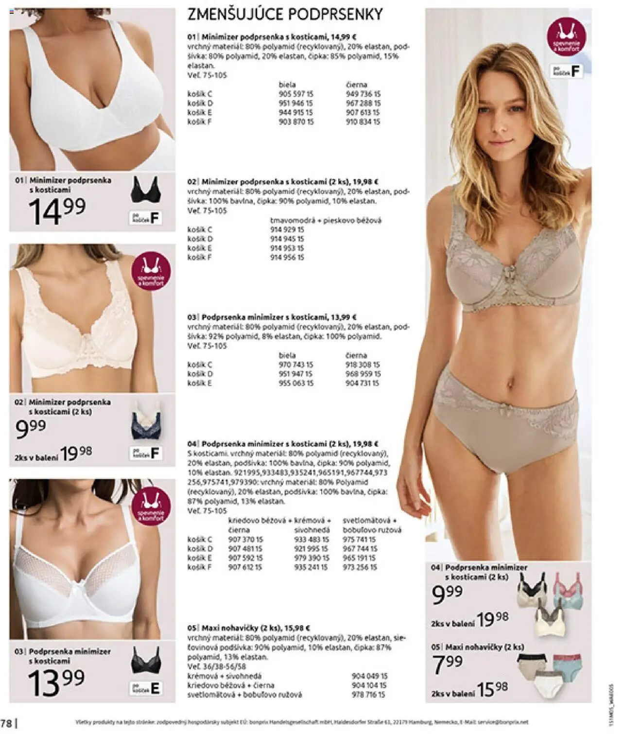 Bonprix katalóg citrusové farby │ platný od 26.05.2025 | Strana: 80 | Produkty: Nohavičky, Podprsenka