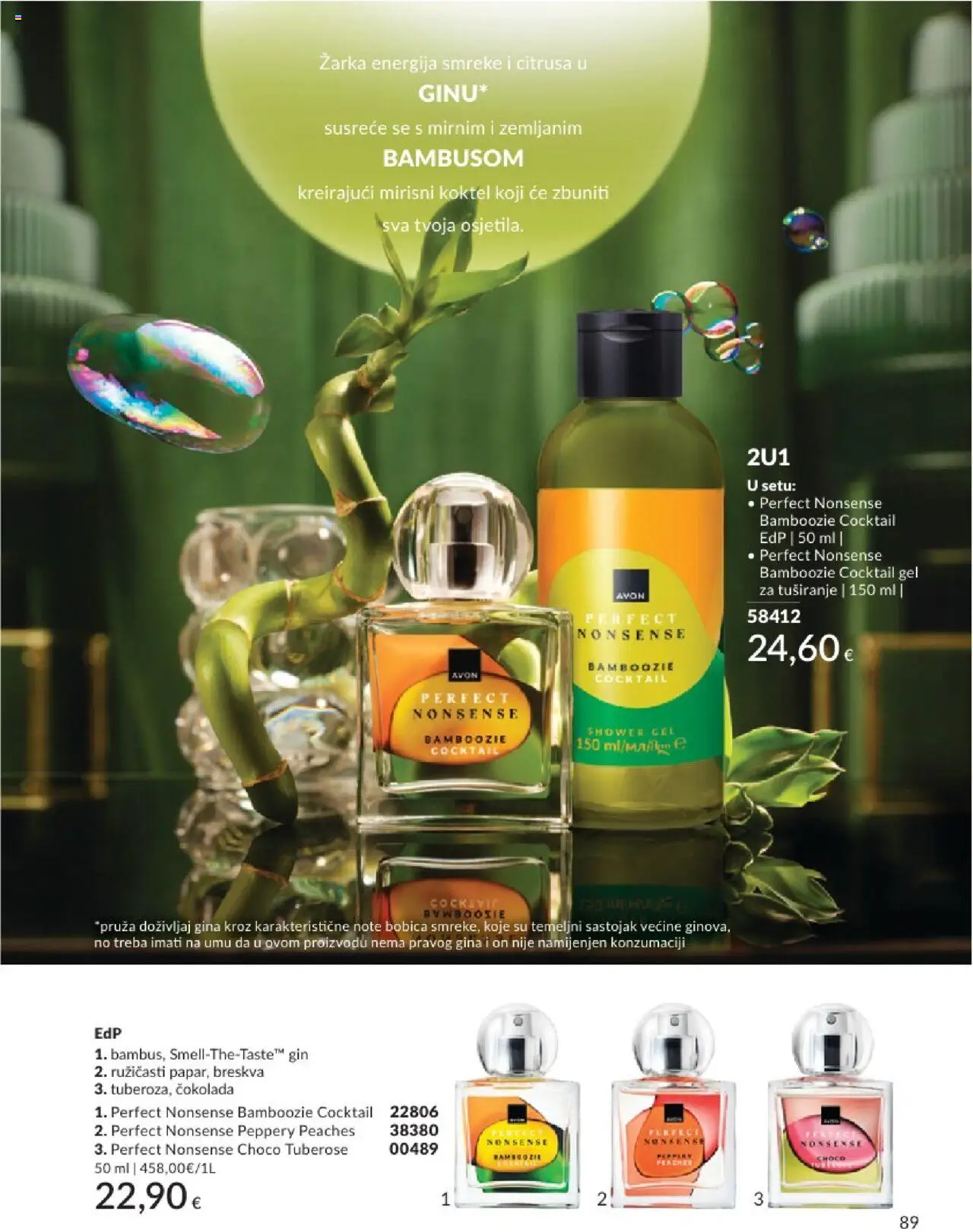 Avon katalog | vrijedi od 01.08.2025 | Stranica: 89 | Proizvodi: Gin, Čokolada, Gel za tuširanje, Breskva