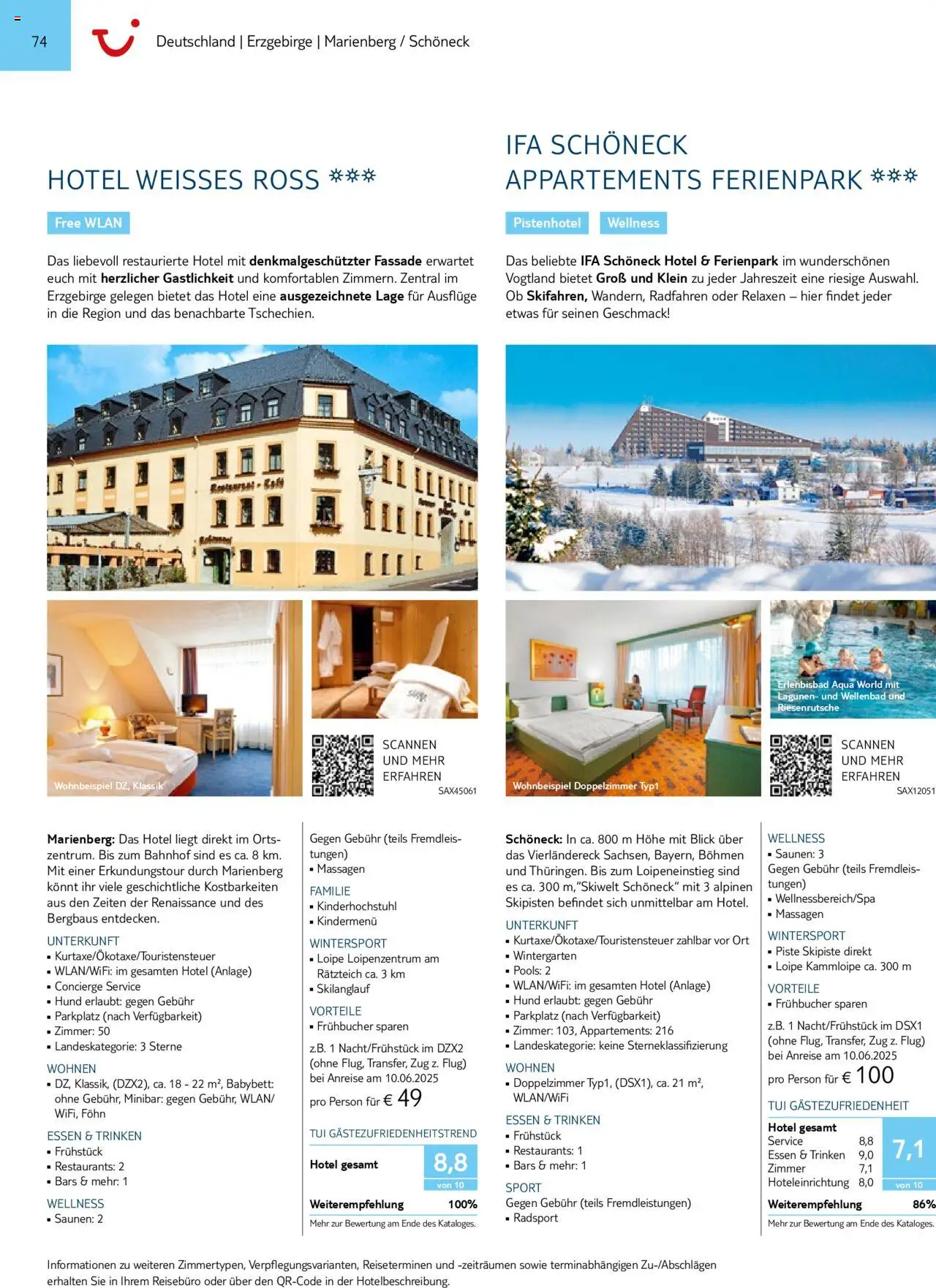 TUI Prospekt 	 – gültig ab 01.11.2024 | Seite: 74 | Produkte: Babybett, Föhn