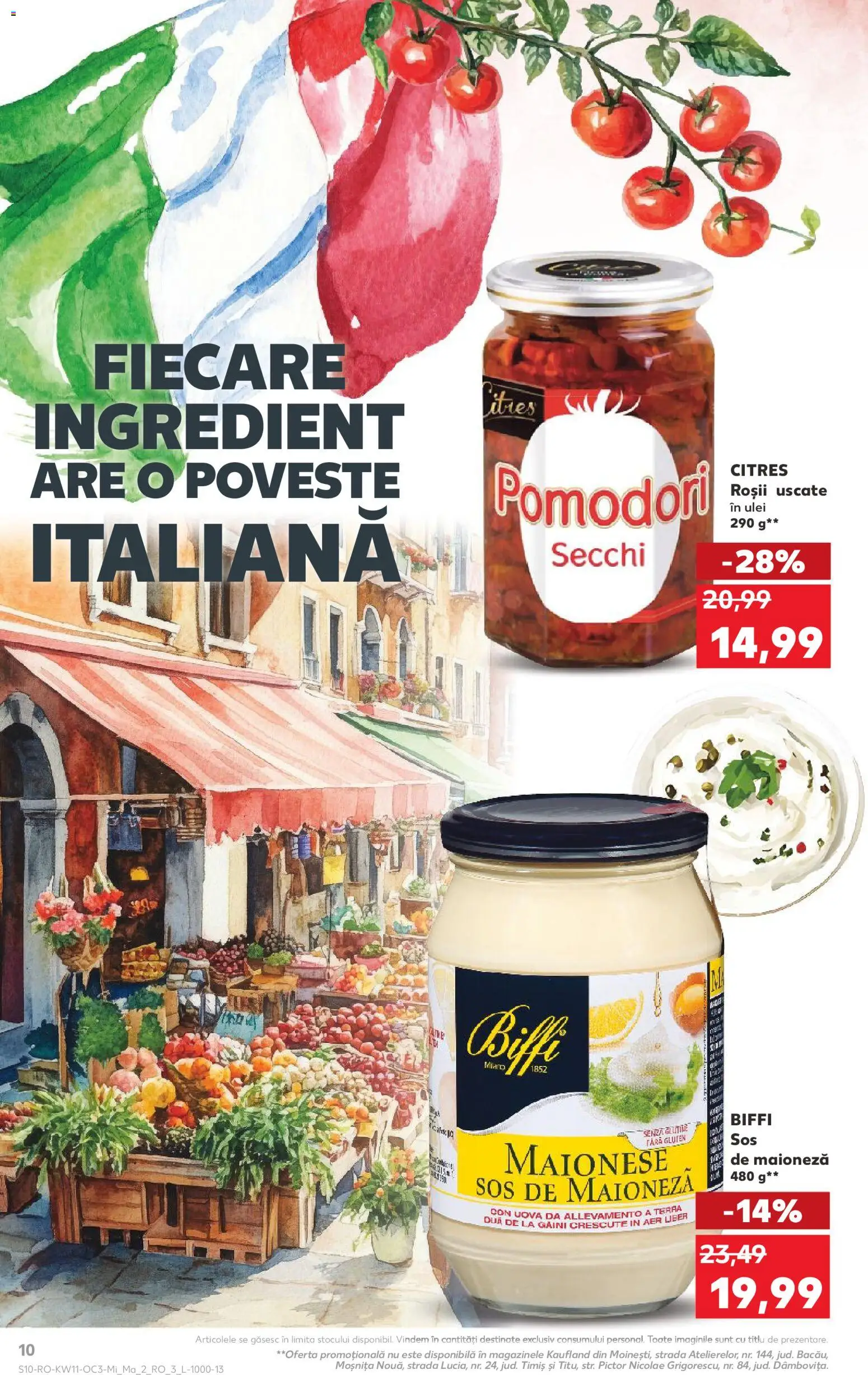Noul catalog Kaufland – valabil de la 11.03.2026 | Pagină: 10 | Produse: Ulei, Roșii, Maioneză, Sos
