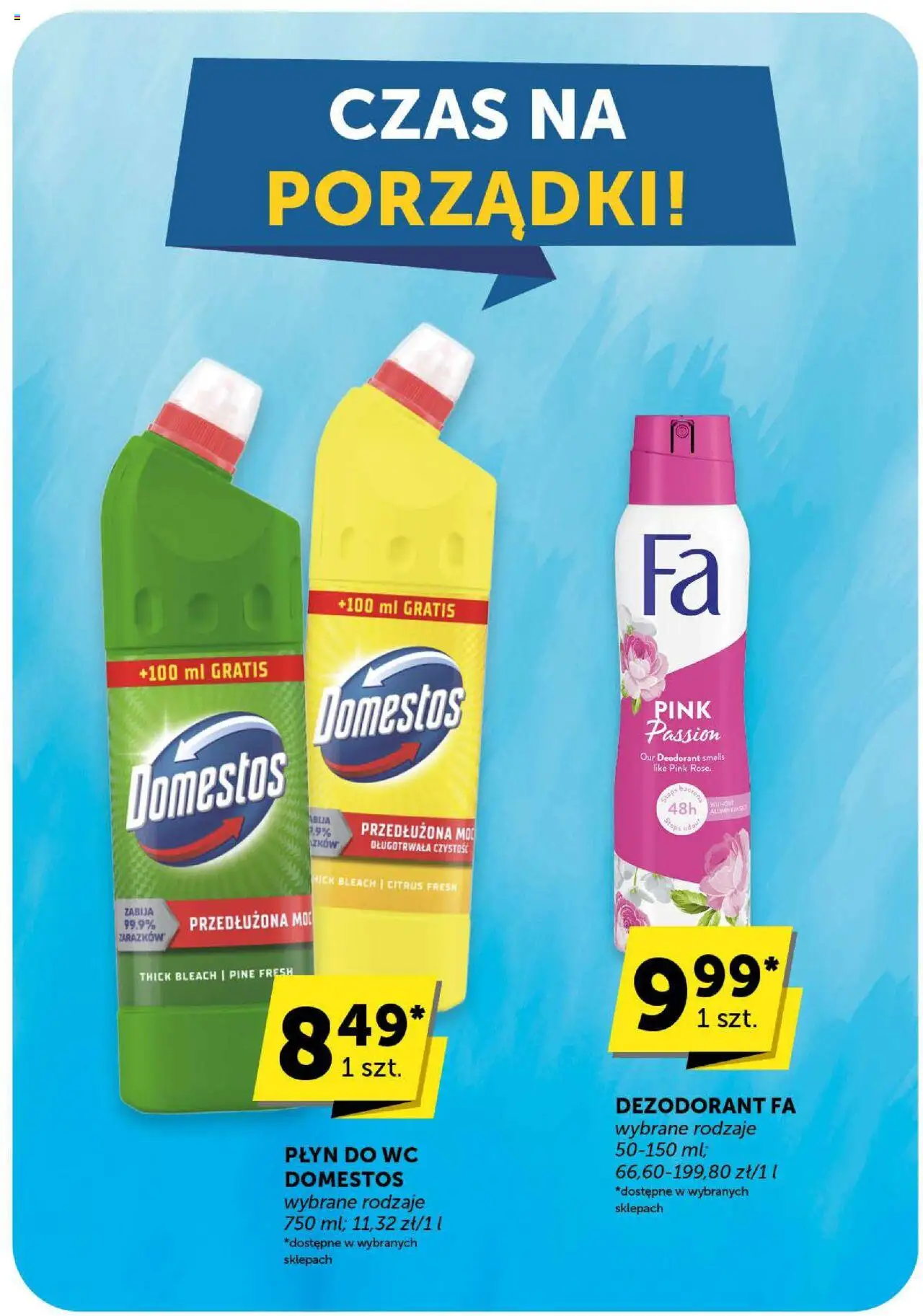 Euro Sklep Gazetka od 04.09.2025 | Strona: 47 | Produkty: Domestos, Dezodorant