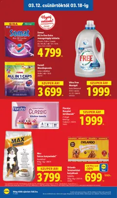 Max Száraz kutyaeledel**, Baromfival 10 kg; 1 kg = 380 Ft - amely érvényes a következő dátumtól: 12.03.2026 | Oldal: 18