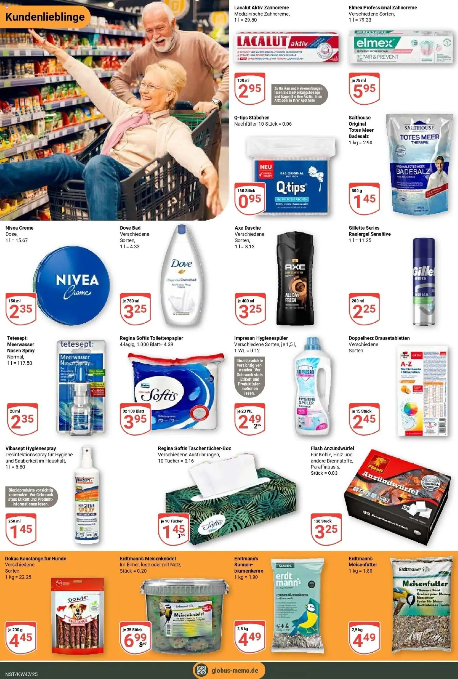 Globus prospekt Neustadt	 – gültig ab 17.11.2025 | Seite: 21 | Produkte: Bad, Dusche, Creme, Axe