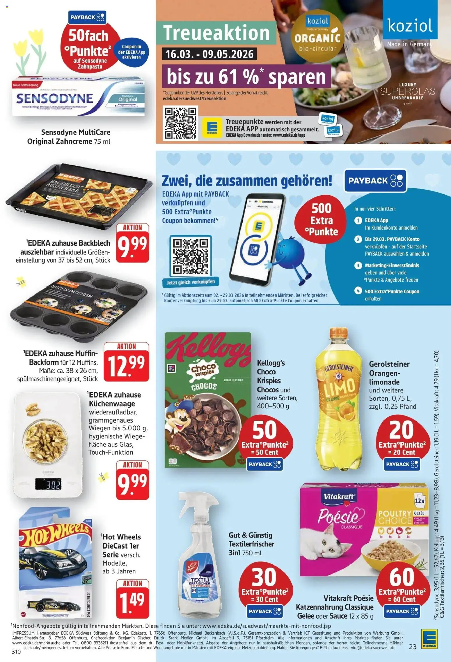 E center Prospekt Göppingen	 – gültig ab 23.03.2026 | Seite: 23 | Produkte: Limonade, Kellogg's, Zahnpasta, Fleisch