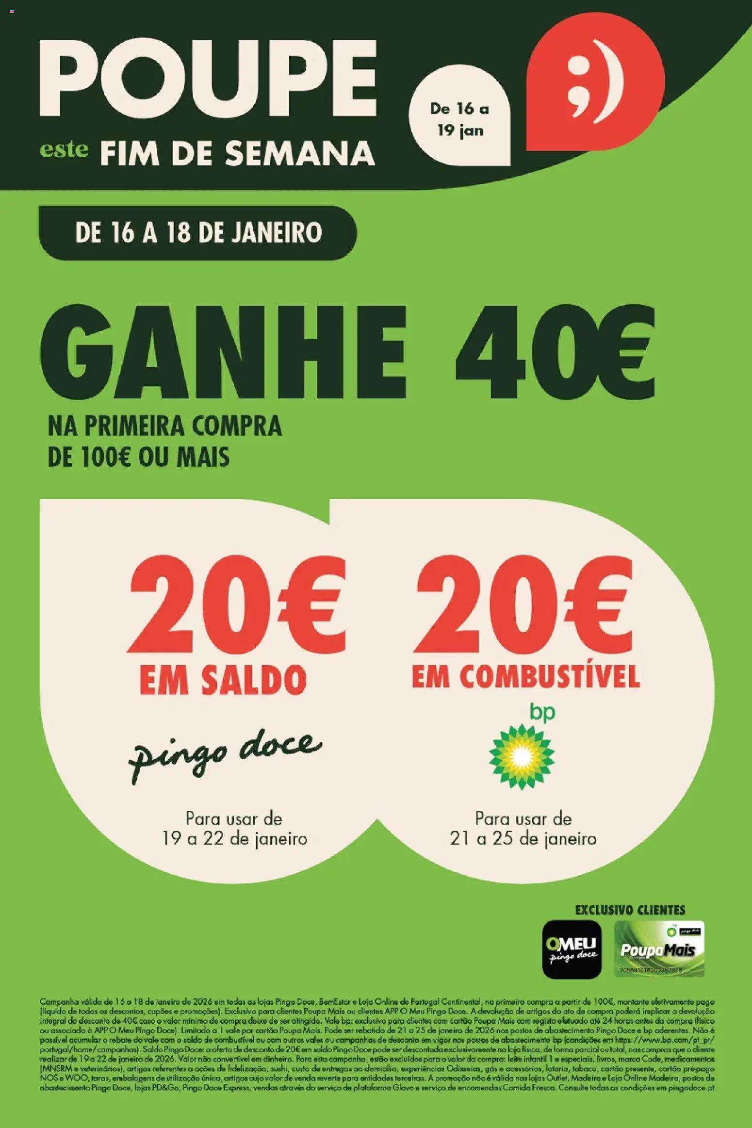 Pingo Doce Poupe este Fim de Semana │ válido de 16.01.2026 | Página: 1 | Produtos: Leite infantil, Leite
