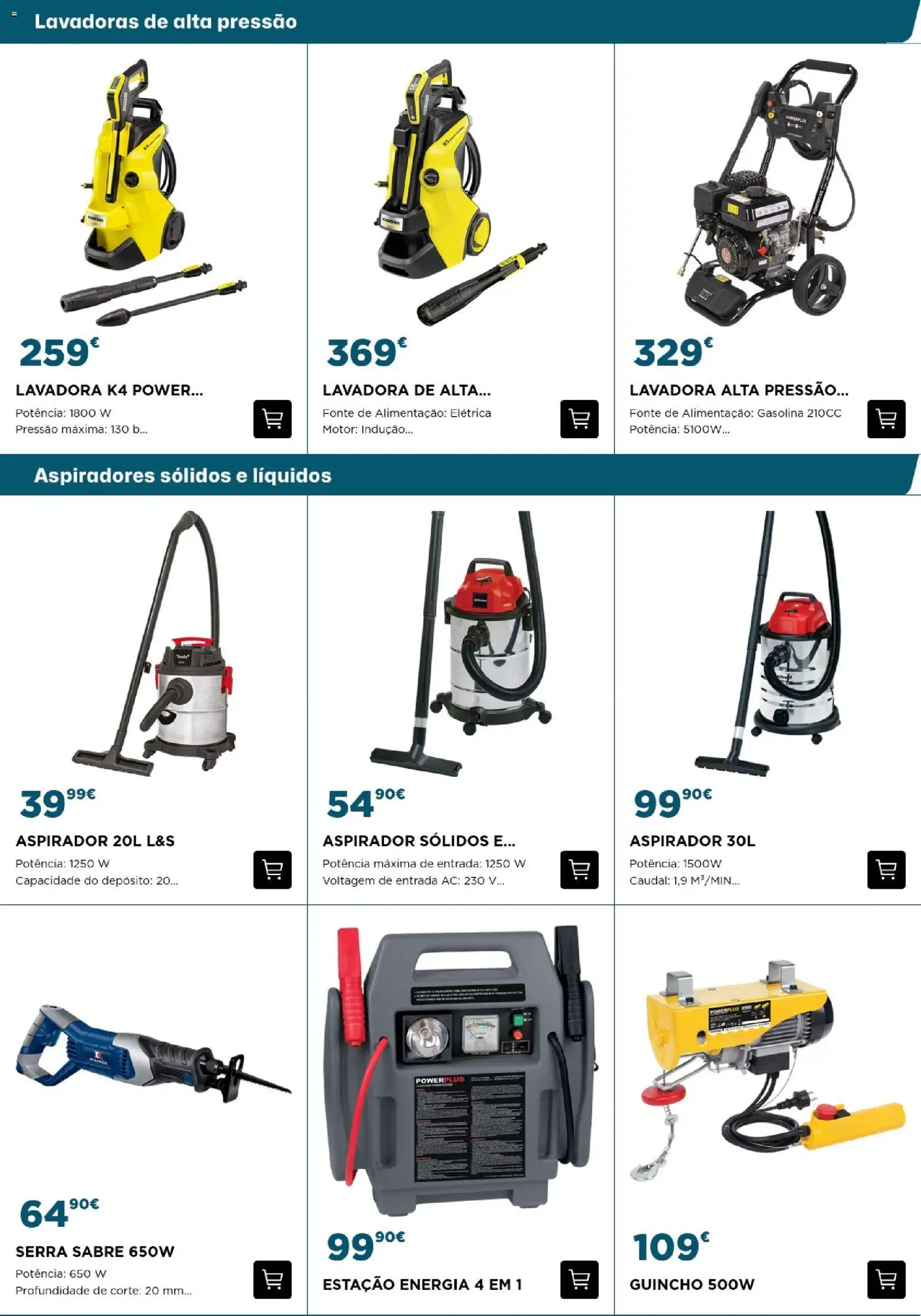 BricoMarché - Ferramentas - 12p - Nacional │ válido de 29.11.2025 | Página: 5 | Produtos: Lavadora alta pressão, Aspirador