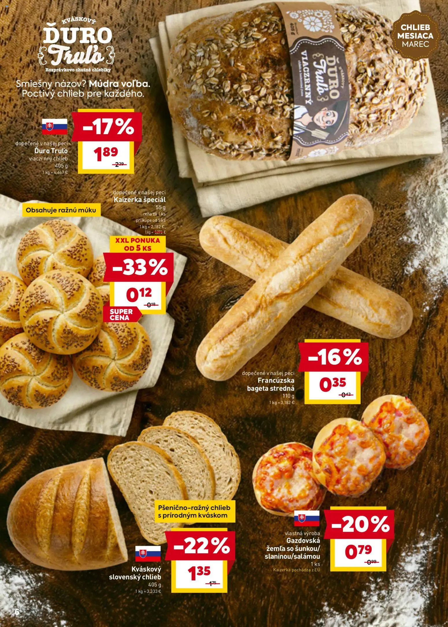 Nové Billa akcie – leták je platný od 11.03.2026 | Strana: 8 | Produkty: Chlieb