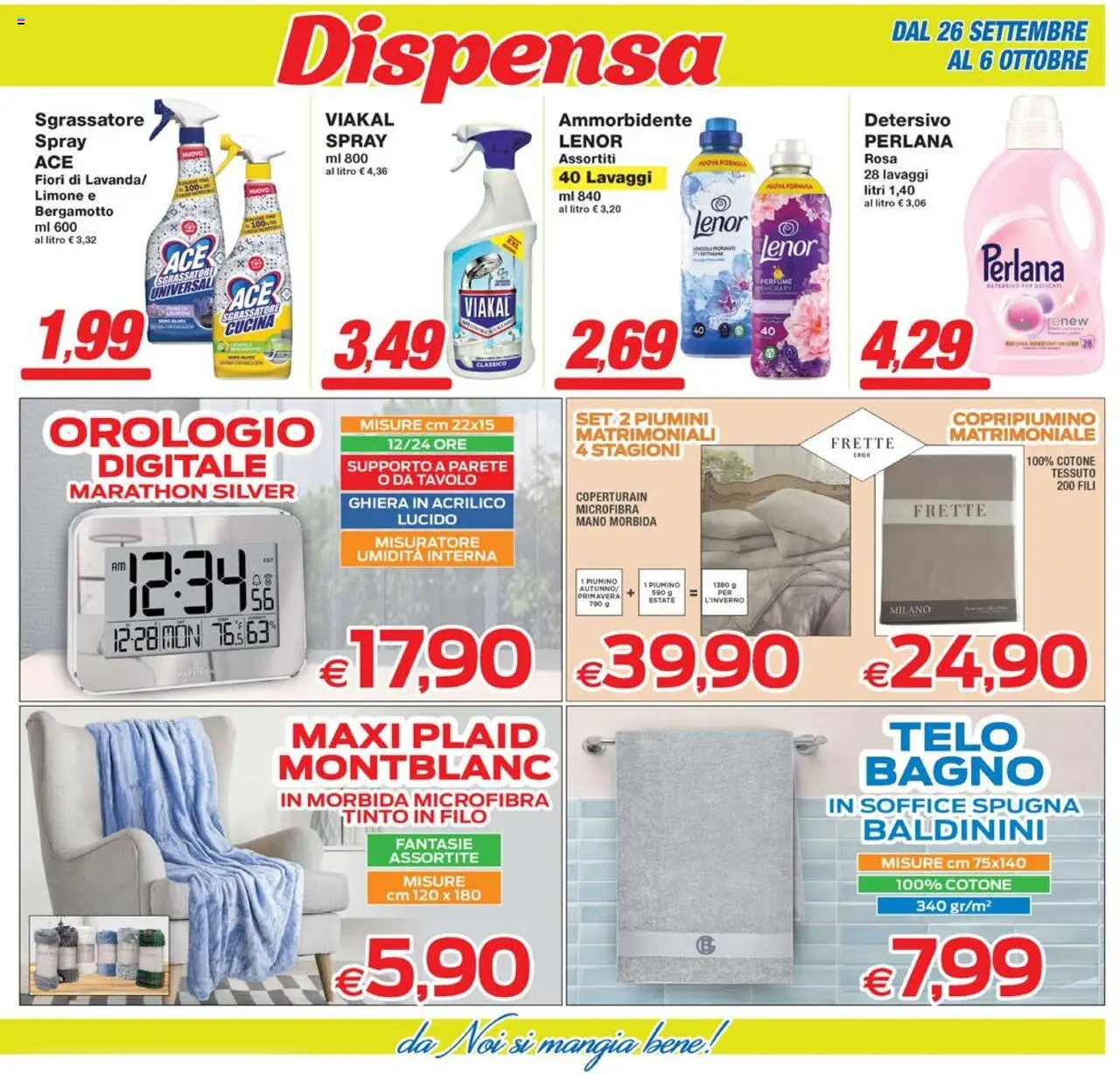 Volantino Prix del 26.09.2025 | Pagina: 15 | Prodotti: Copripiumino, Plaid, Sgrassatore, Orologio
