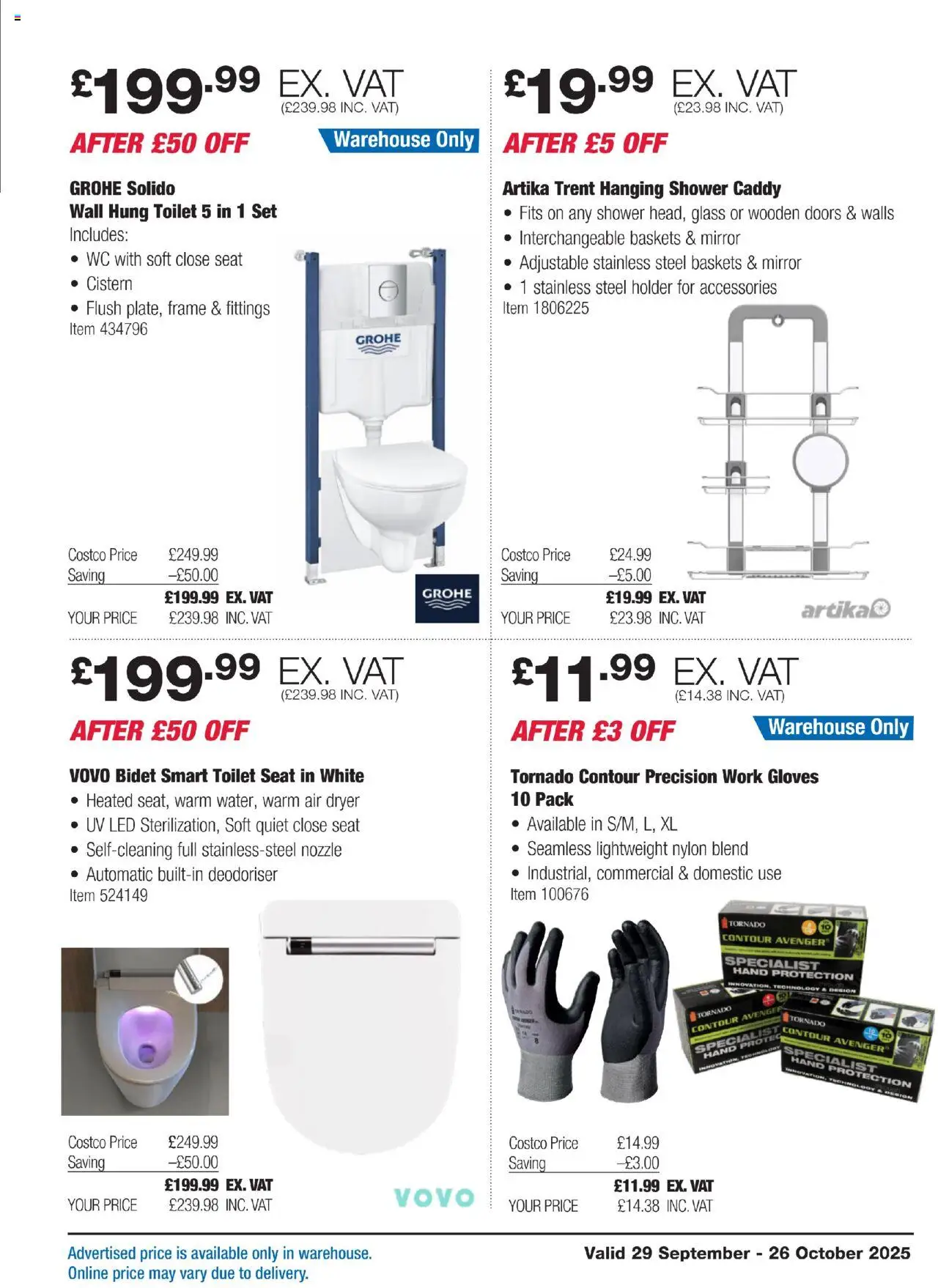 {H1} | Page: 11 | Products: Toilet, Doors, Gloves, Wc