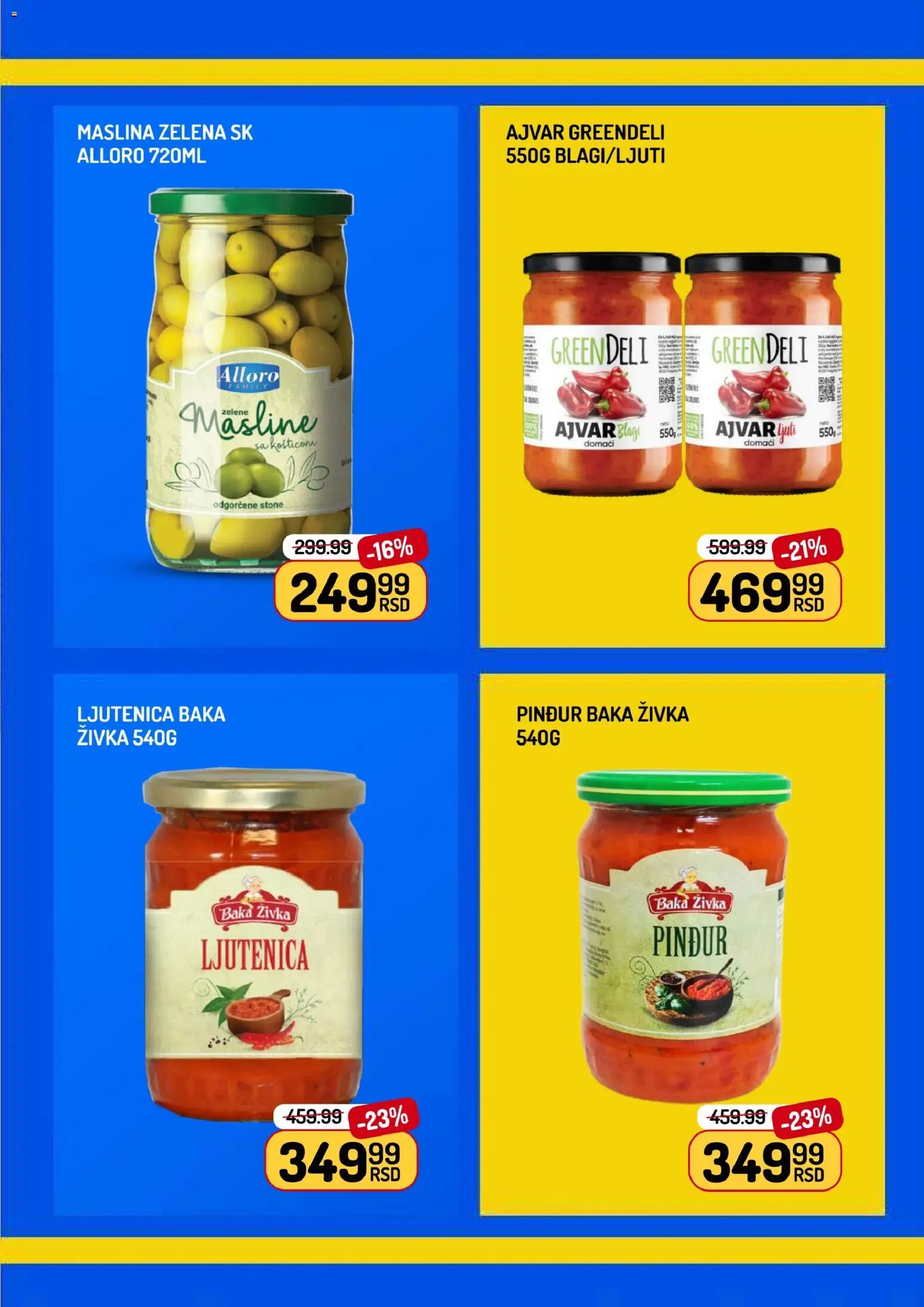 Aman katalog - važi od 06.03.2026 | Strana: 5 | Proizvode: Masline, Ajvar, Ljutenica