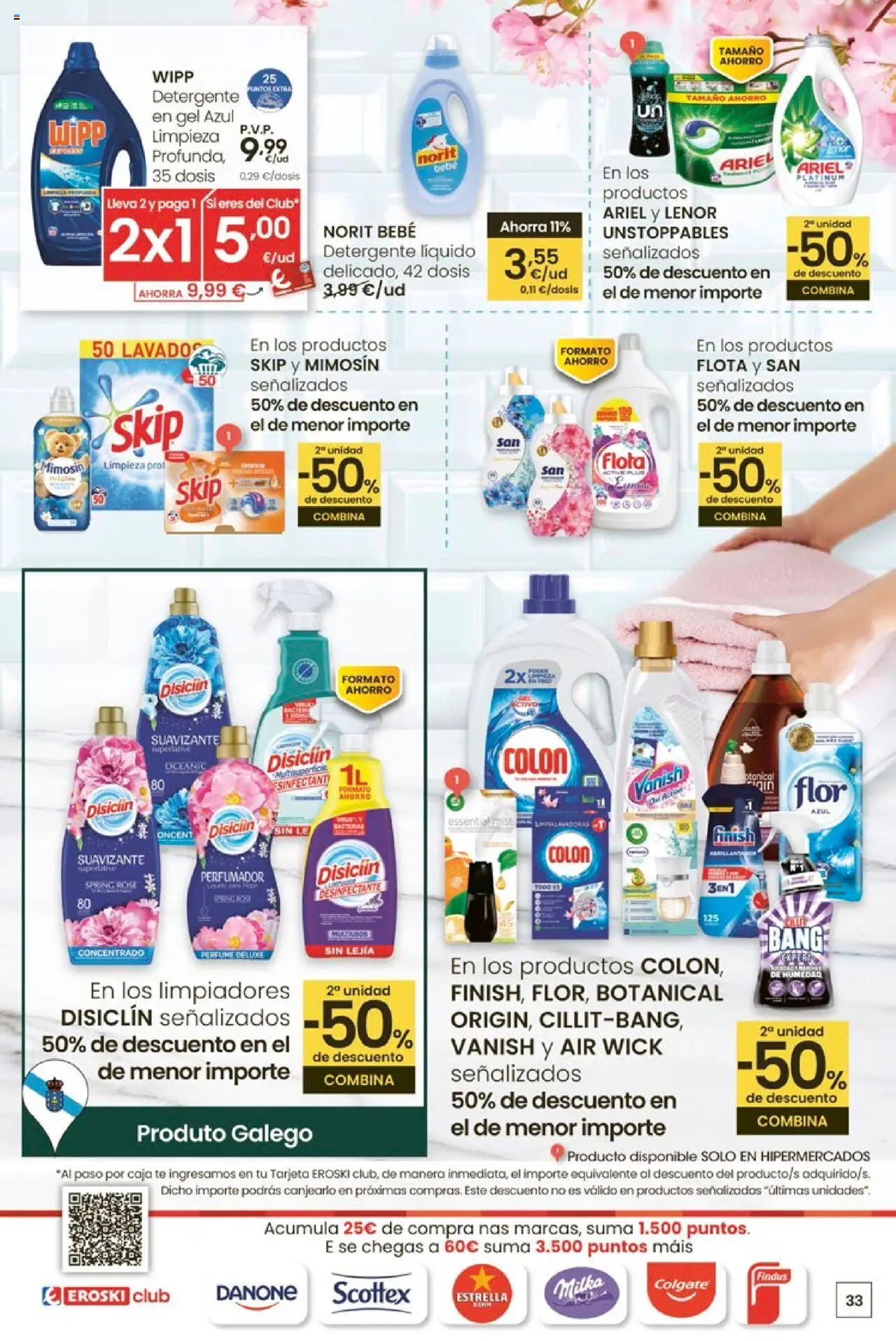 Eroski - Ofertons para conquistarte │ válido desde el 14.08.2025 | Página: 33 | Productos: Perfume, Detergente, Detergente líquido, Caja